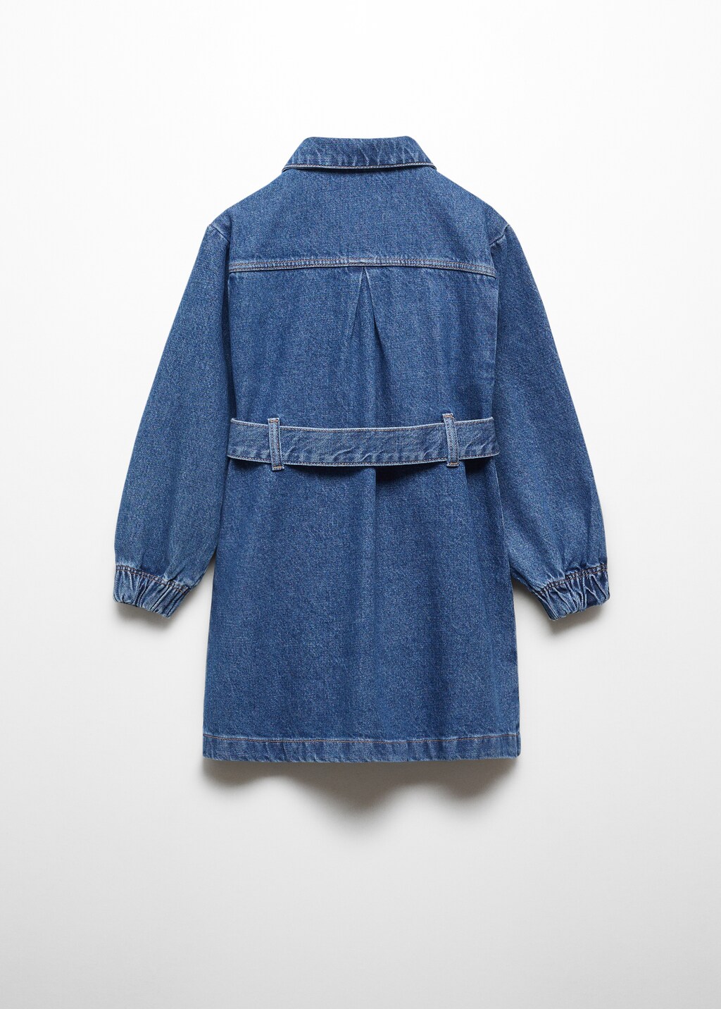 Belt denim dress - Reverse of the article