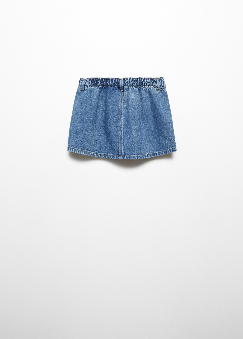 Denim mini-skirt - Reverse of the article