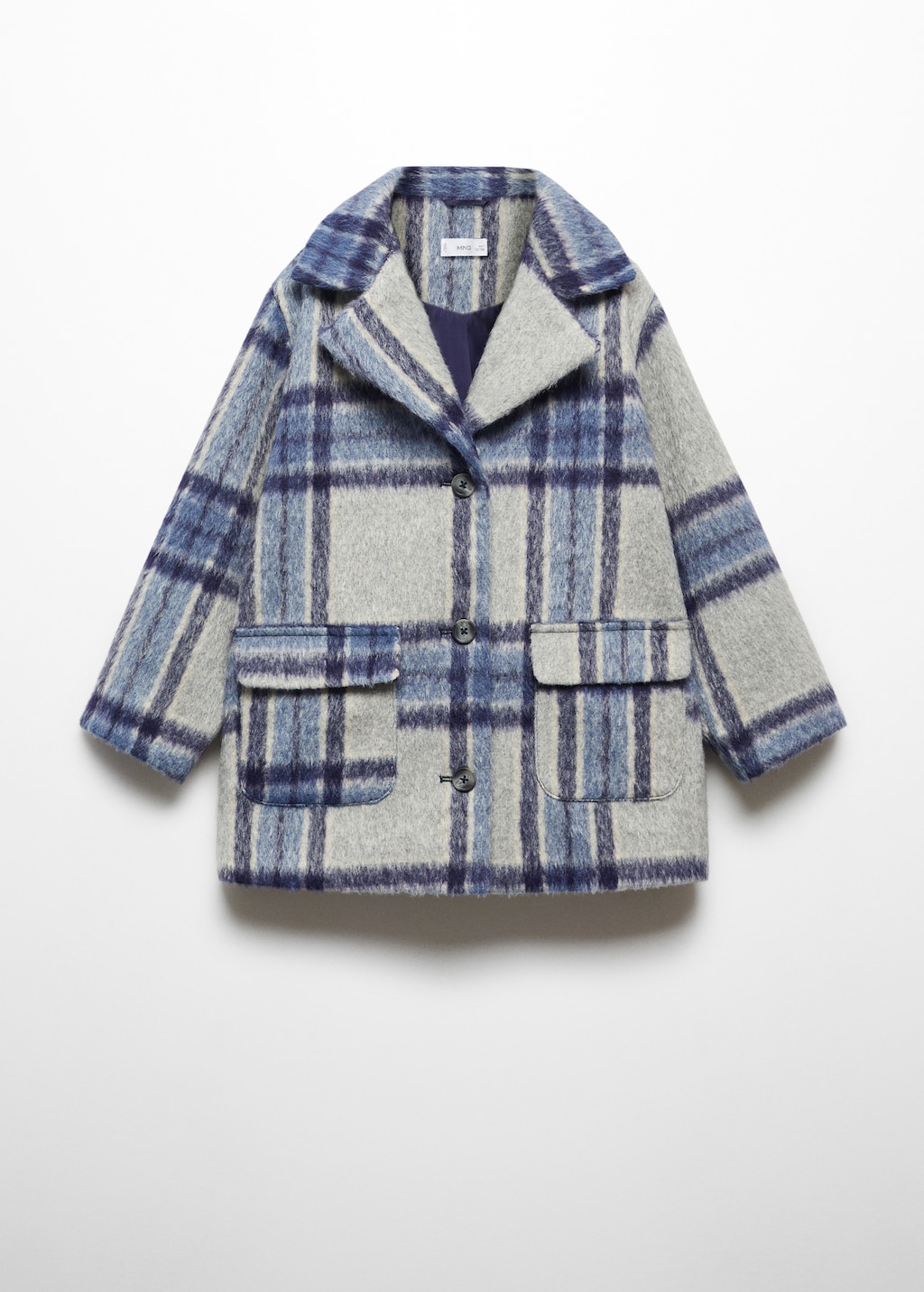 Checked lapels coat - Article without model