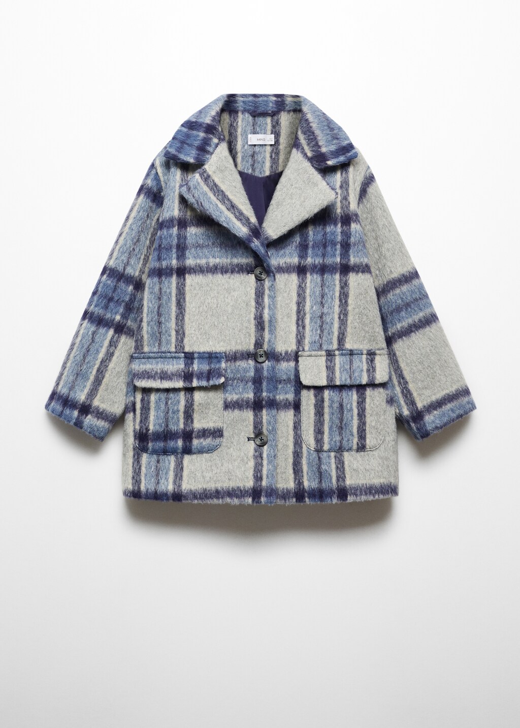 Checked lapels coat - Article without model