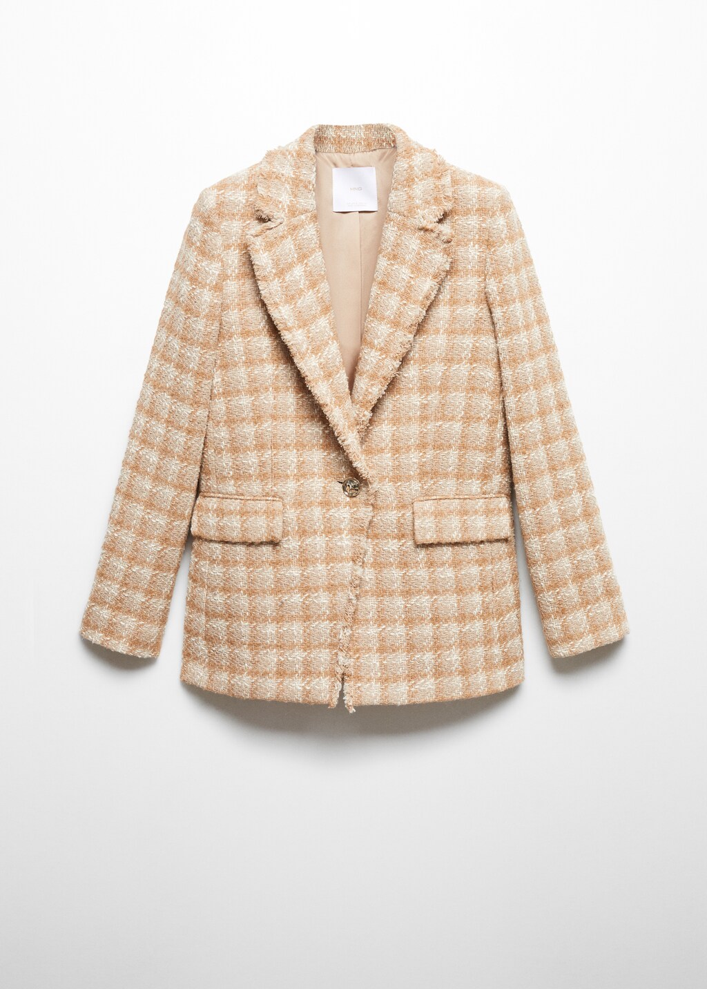 Tweed blazer met sieraadknoop - Artikel zonder model