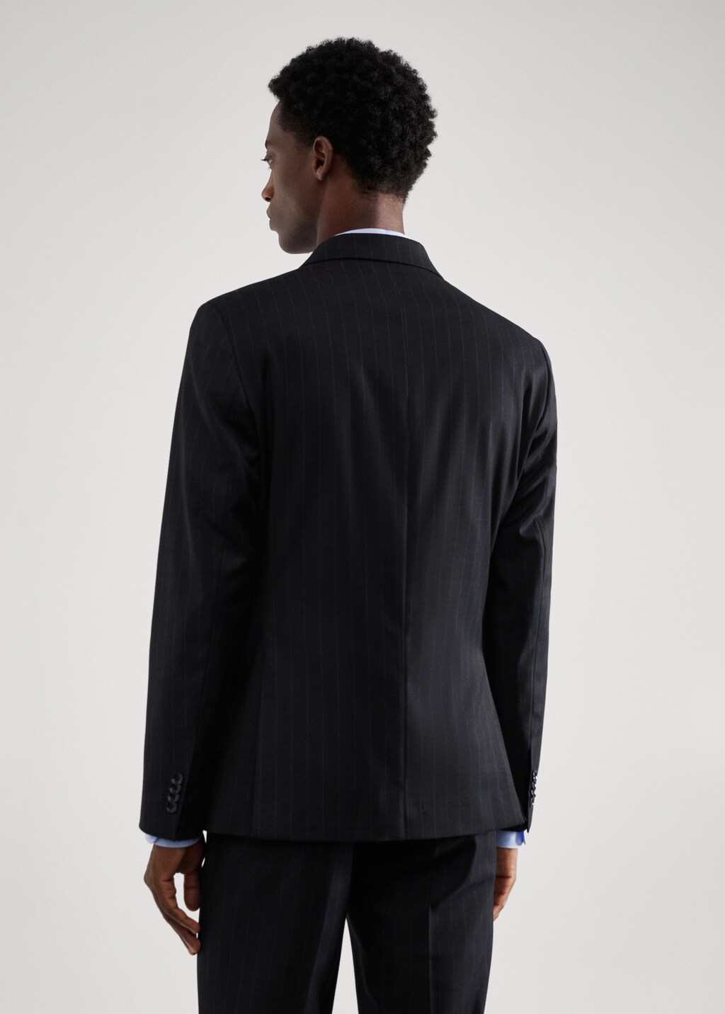 Stretch fabric slim-fit suit jacket - Reverse of the article