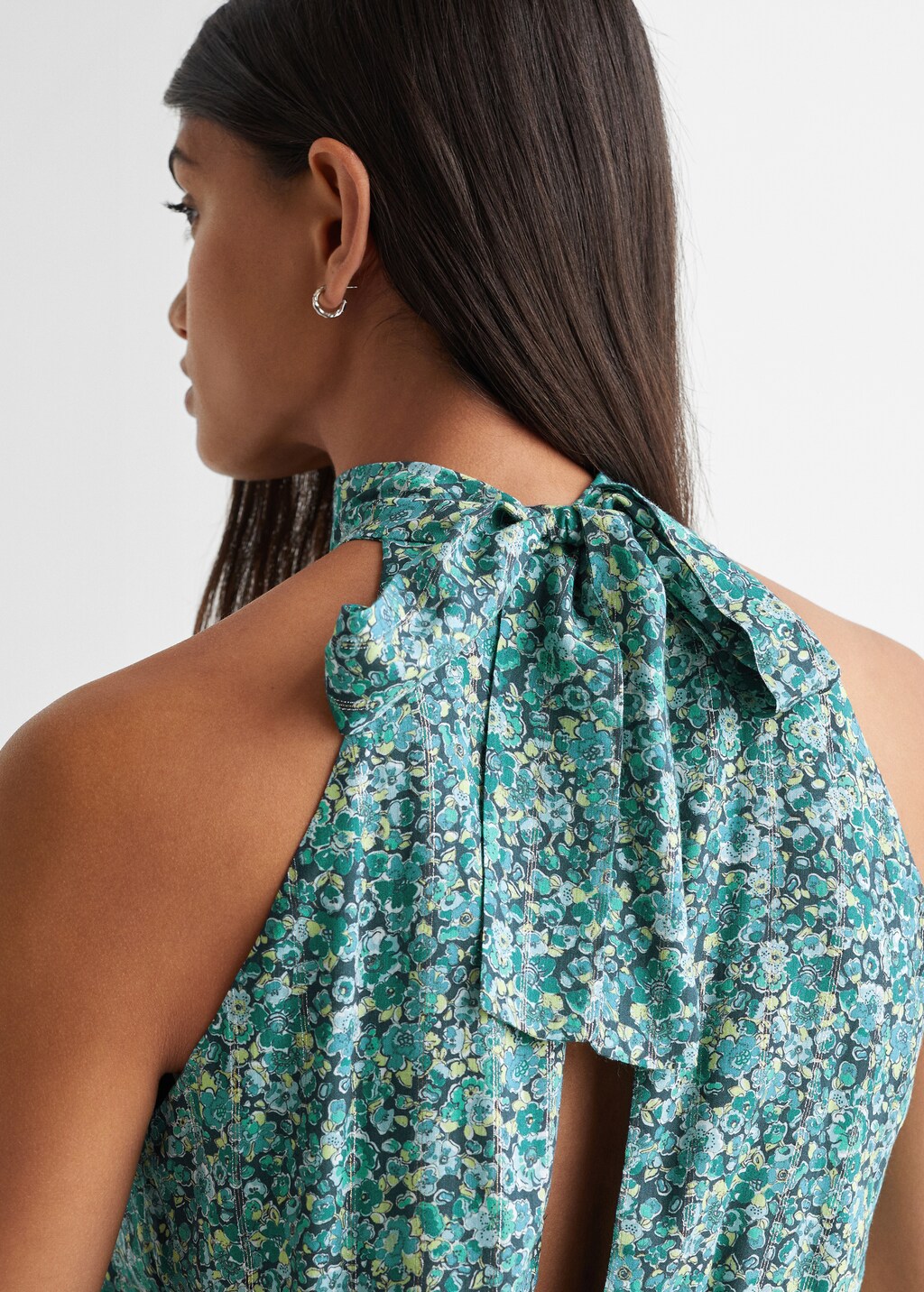 Vestido halter estampado - Details of the article 6