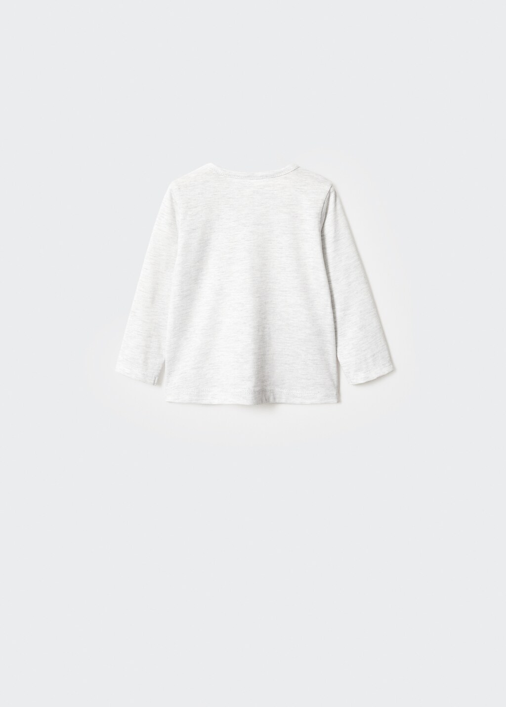 Long sleeve cotton t-shirt - Reverse of the article