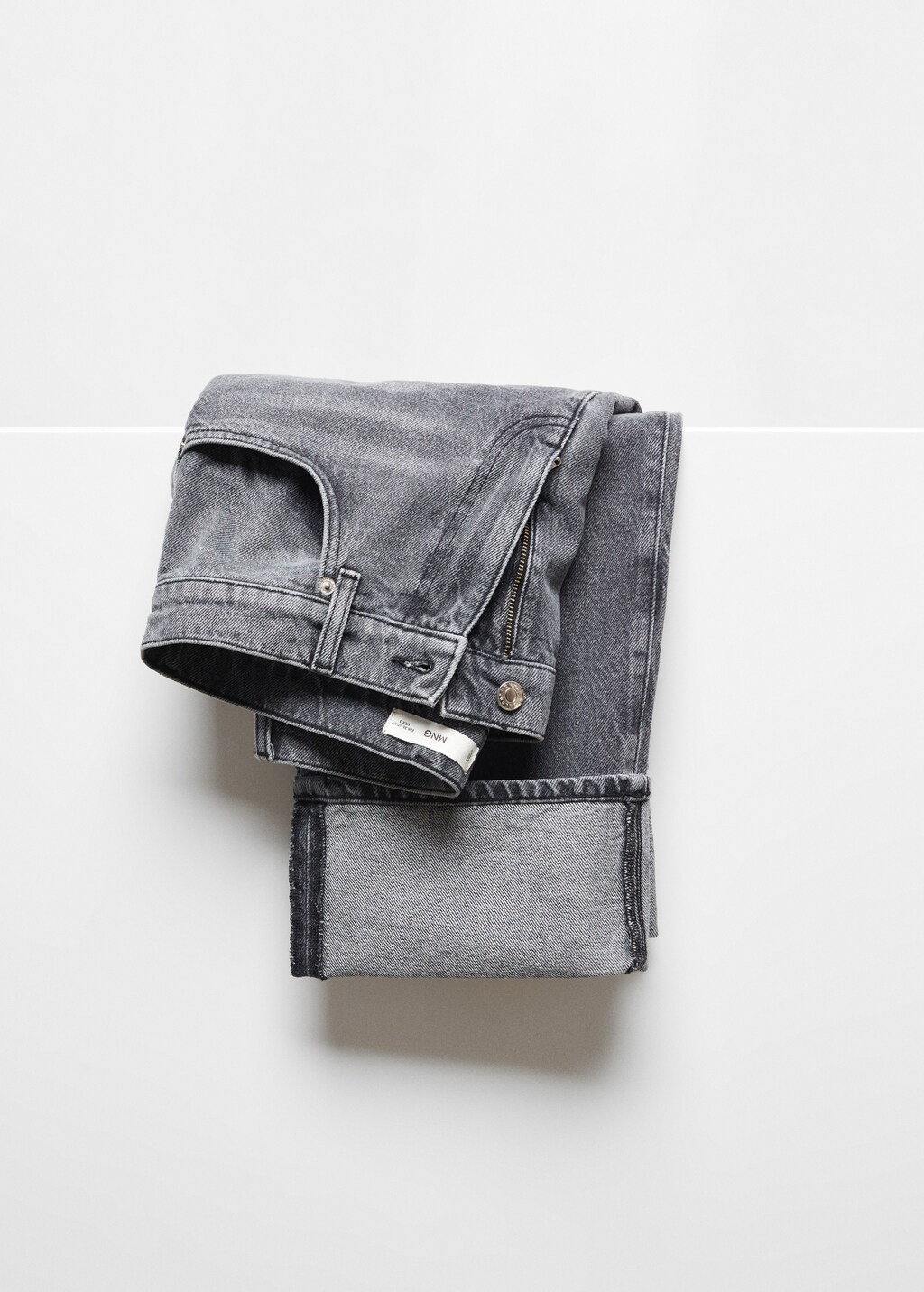 Wideleg jeans with turned-up hem - Details of the article 8