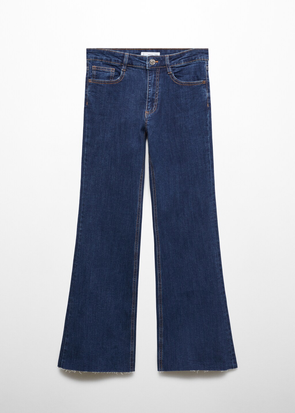 Frayed finish flare jeans - Article without model