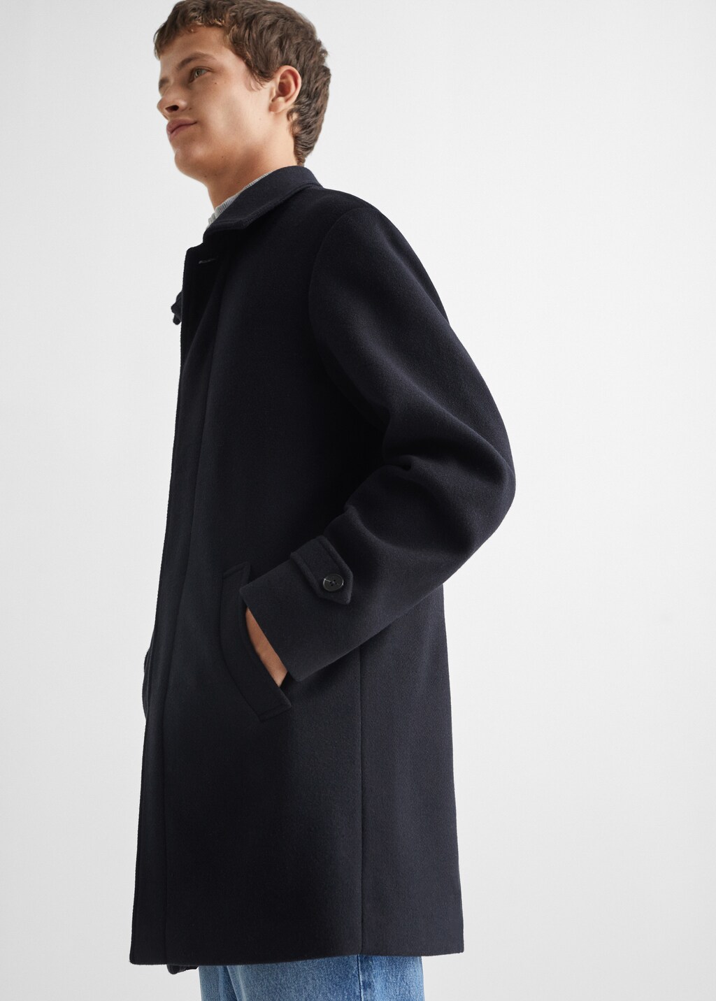 Coat with classic collar  - Details of the article 4