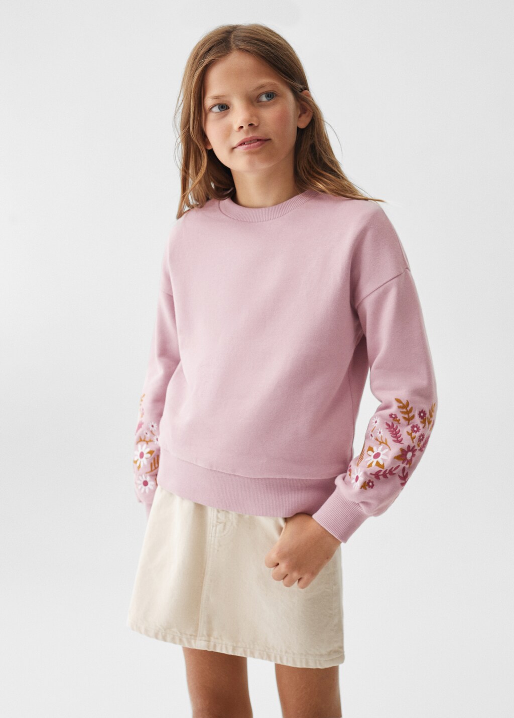 Sweat-shirt coton imprimé - Plan moyen