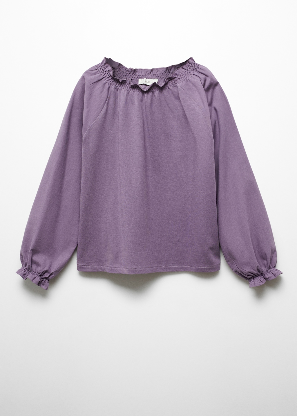 Long-sleeved t-shirt with ruffles - Article without model