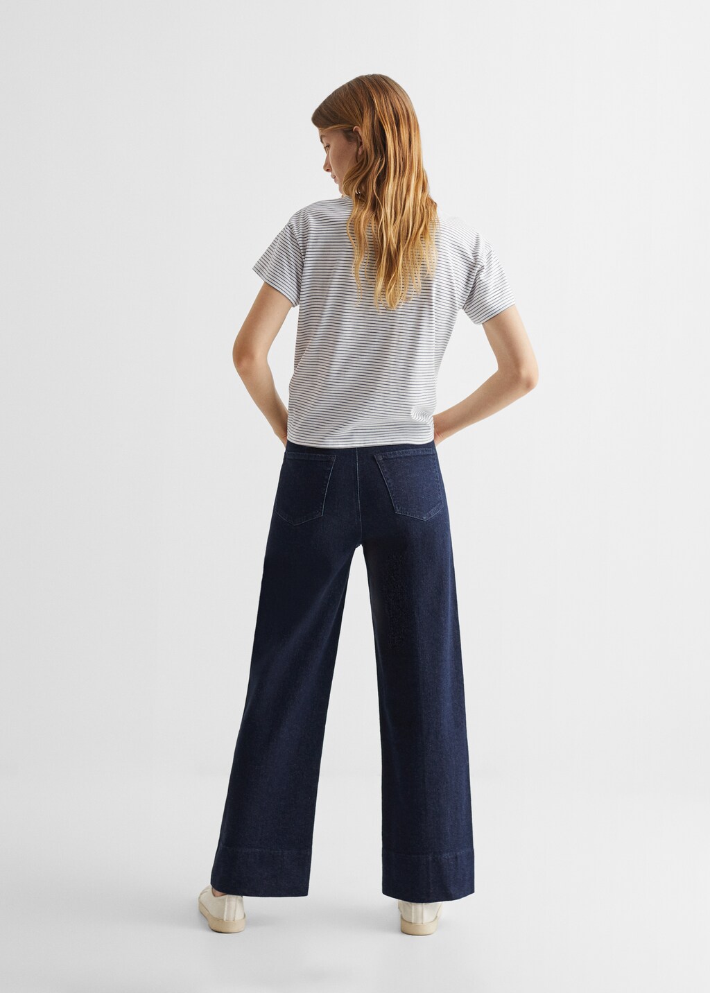 Straight cotton jeans - Reverse of the article