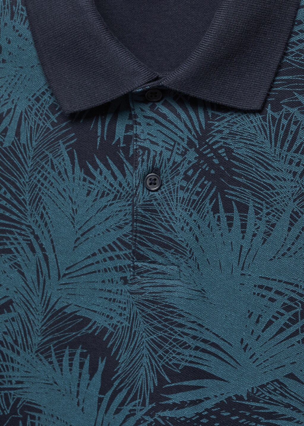 Palm print polo shirt - Details of the article 8