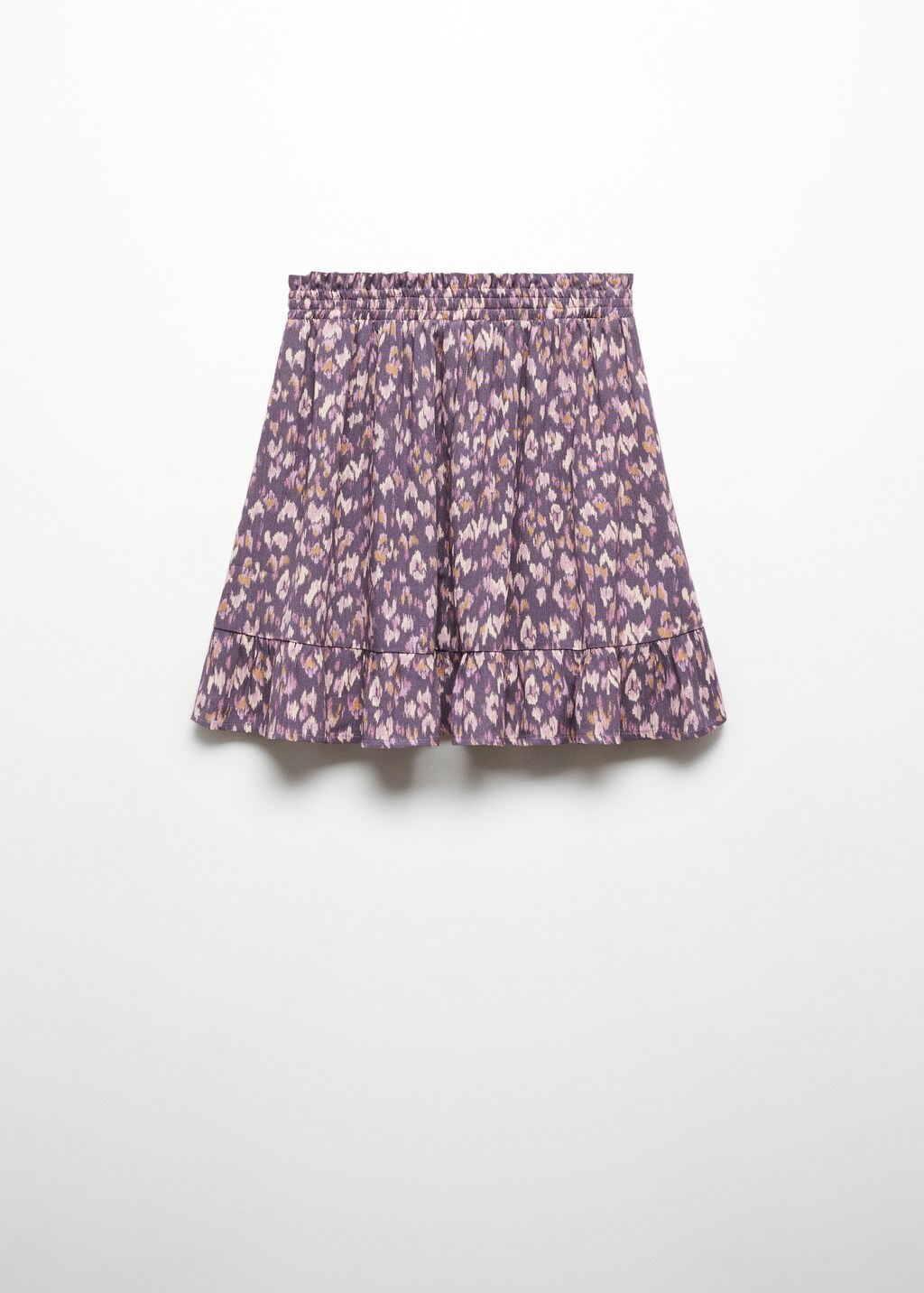 Ruffle printed skirt - Reverse of the article