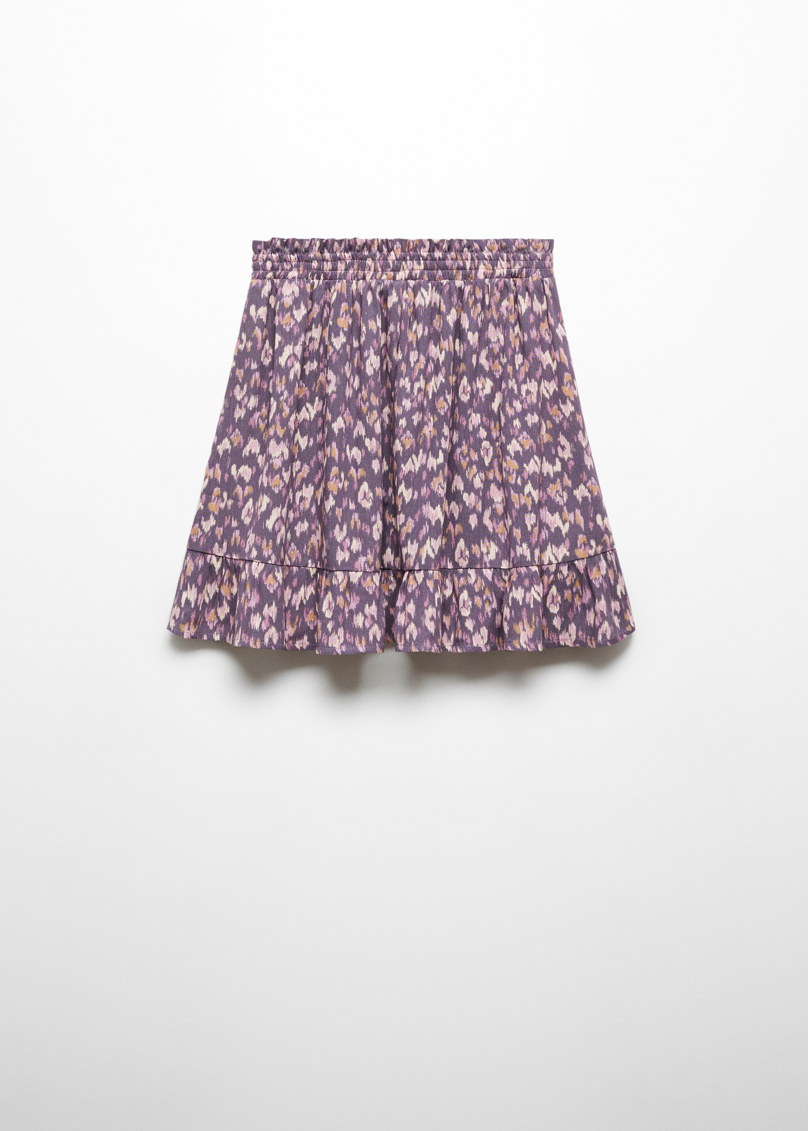 Ruffle printed skirt - Reverse of the article