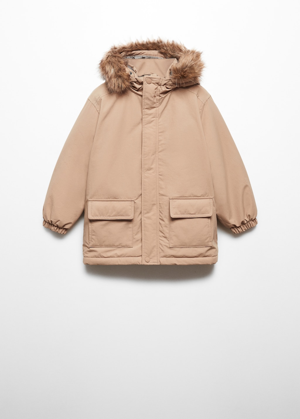 Anorak with fur-effect lining - Article without model