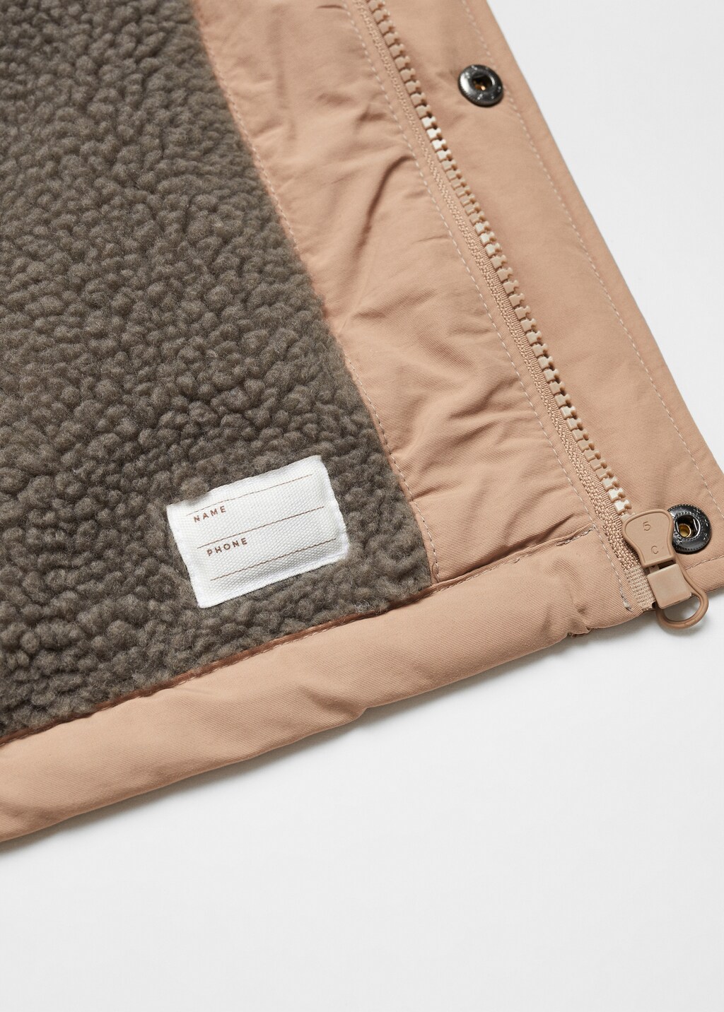 Anorak with fur-effect lining - Details of the article 8