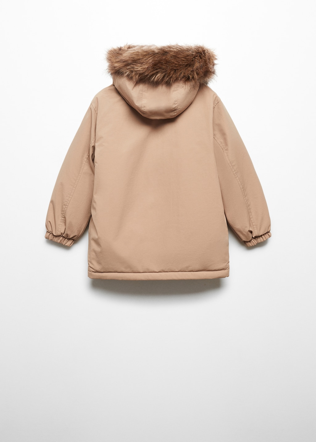 Anorak with fur-effect lining - Reverse of the article