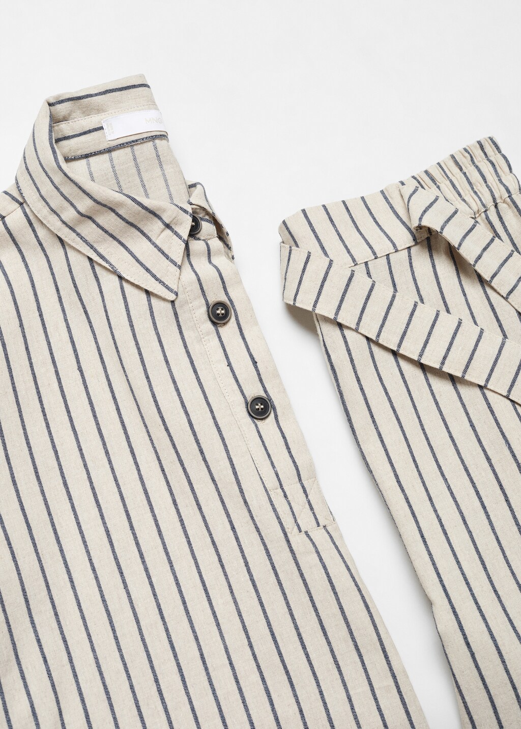 Striped pyjama shirt - Details of the article 0