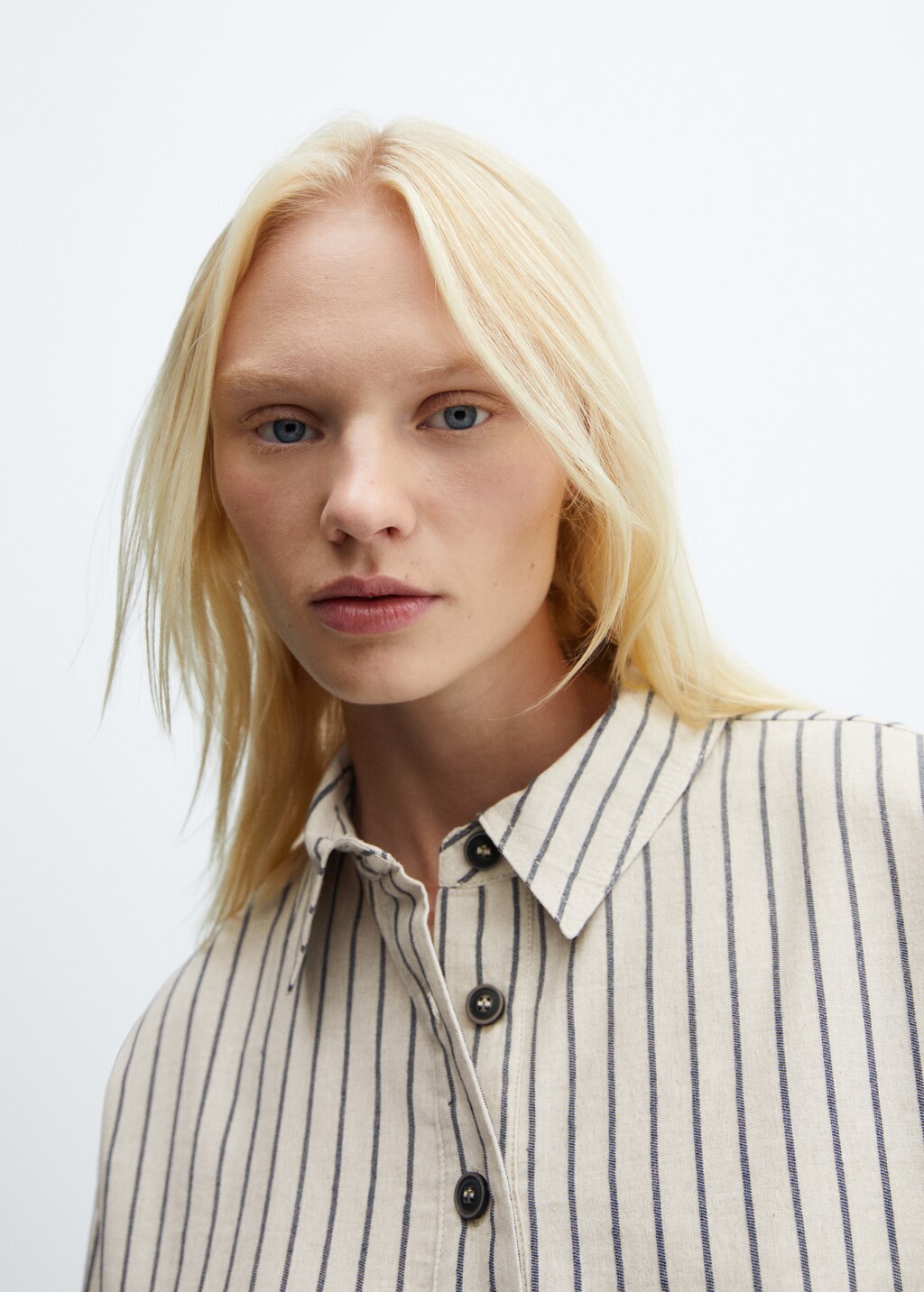 Striped pyjama shirt - Details of the article 1