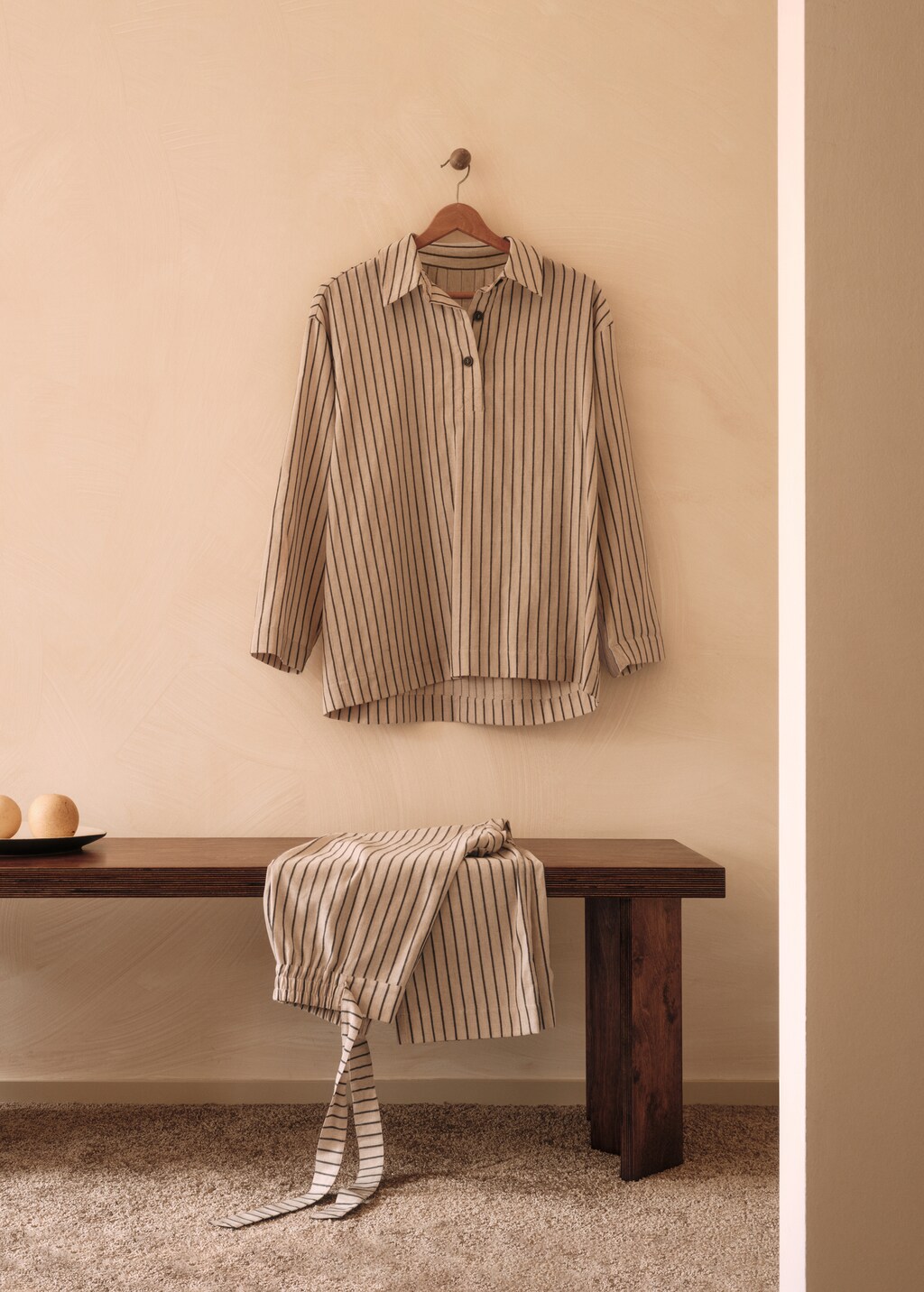 Striped pyjama shirt - Details of the article 9