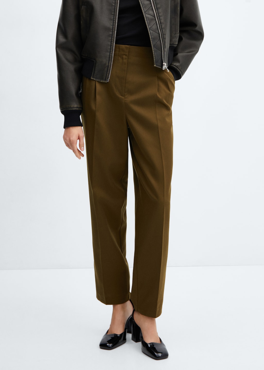 Dart high waist trousers - Medium plane