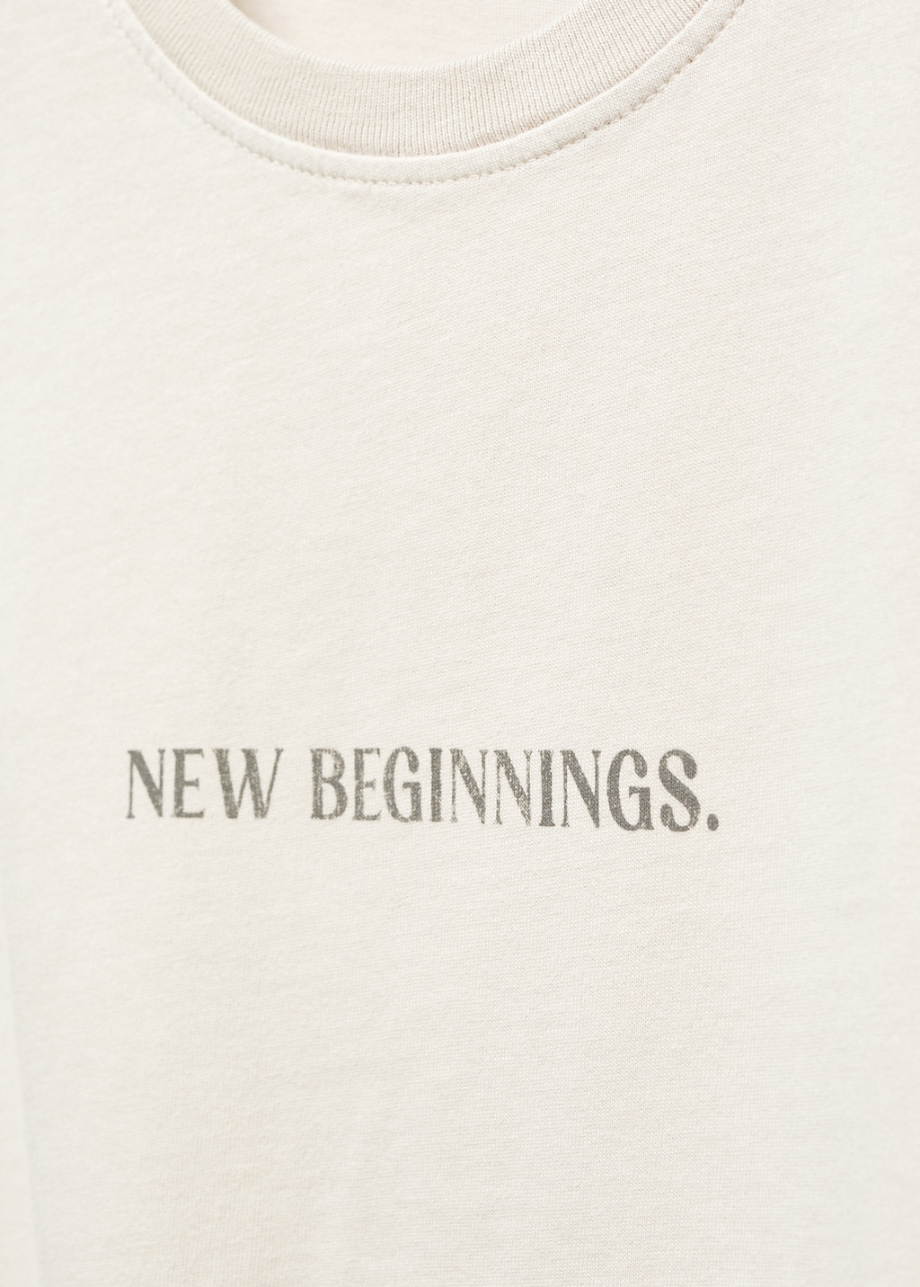 Printed message T-shirt - Details of the article 8