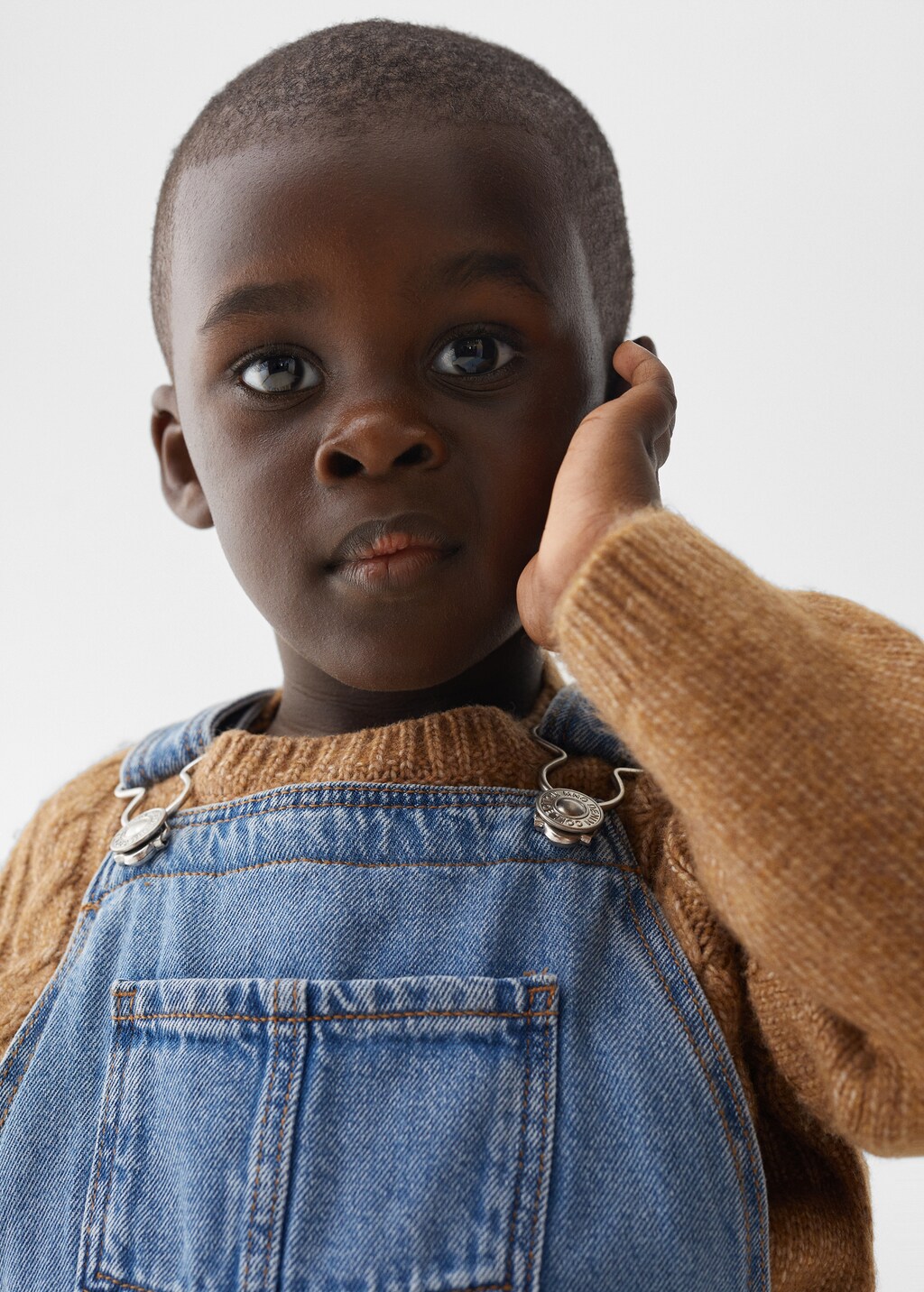 Lined denim dungarees - Details of the article 1