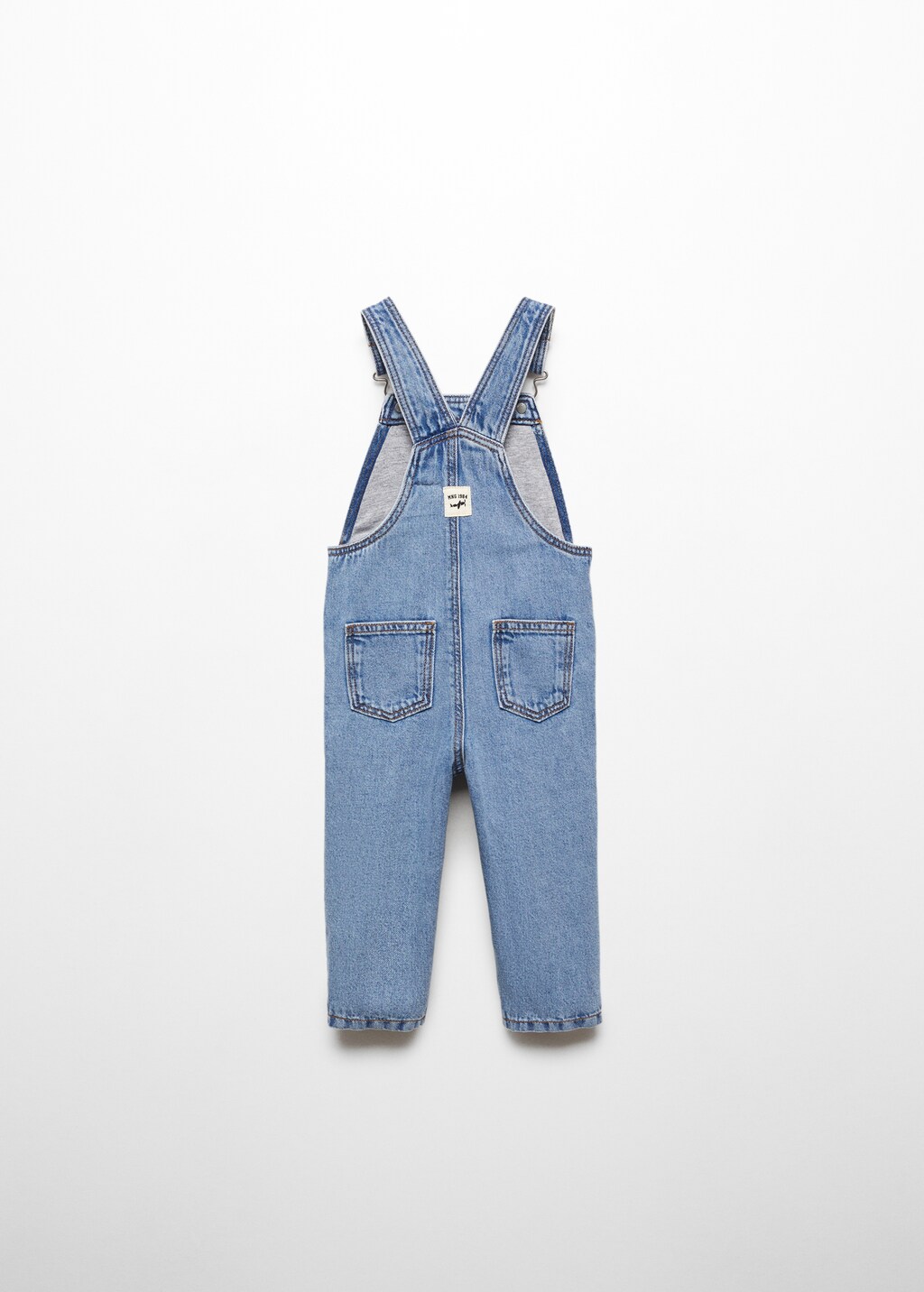 Lined denim dungarees - Reverse of the article