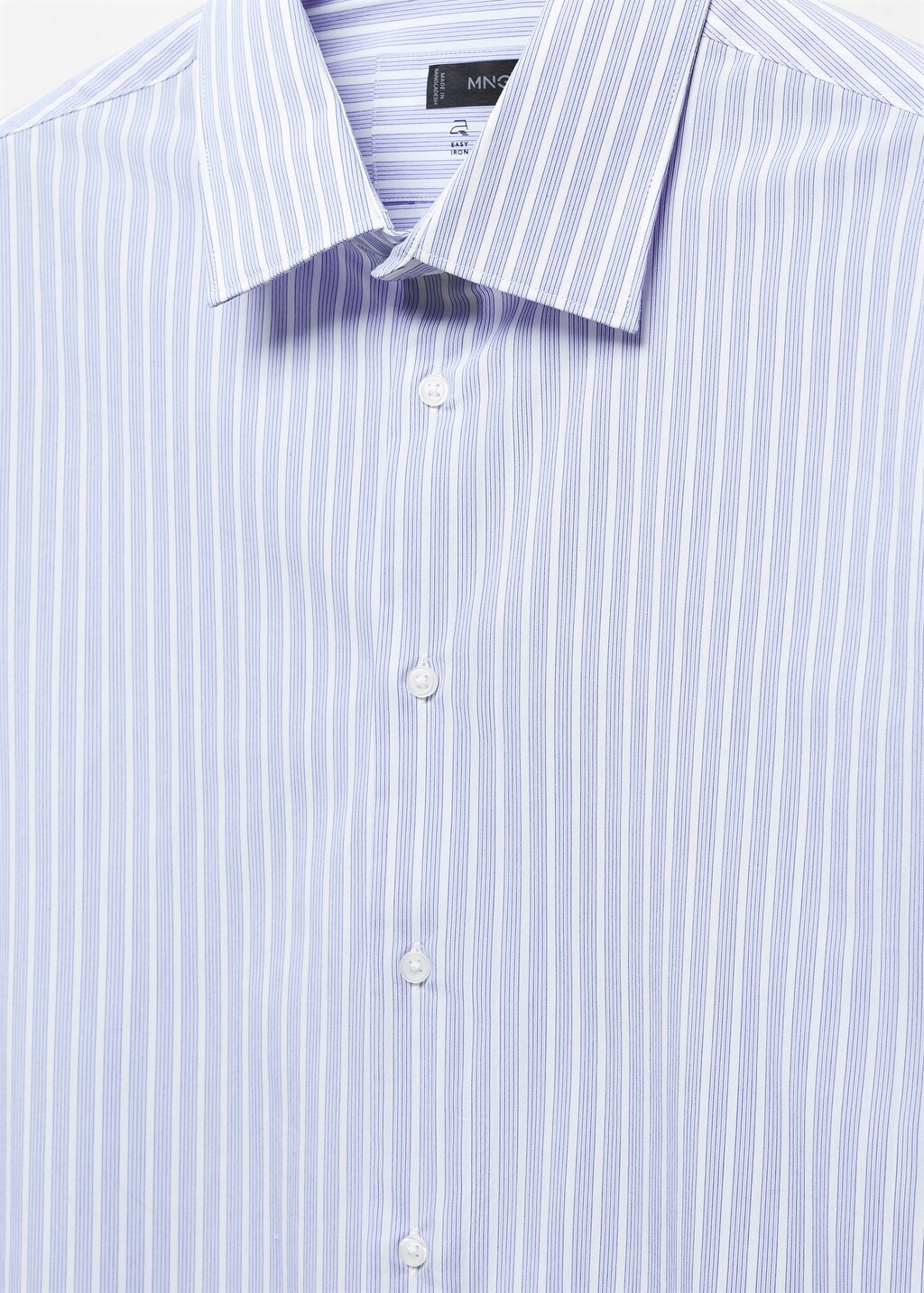 Stretch fabric slim-fit striped shirt - Details of the article 8