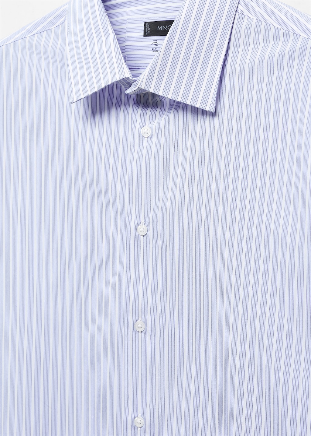 Stretch fabric slim-fit striped shirt - Details of the article 8