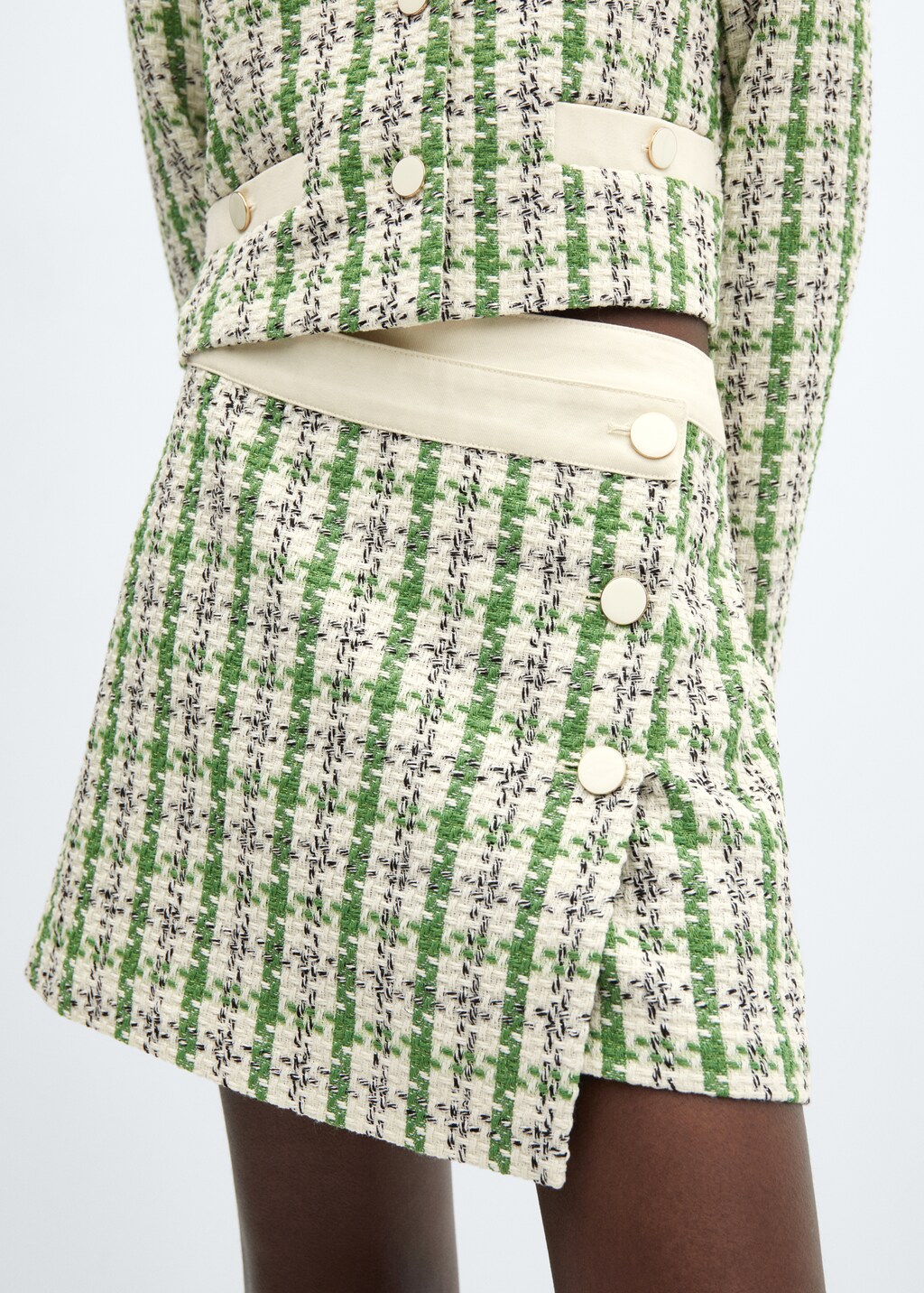 Tweed buttoned miniskirt - Details of the article 6