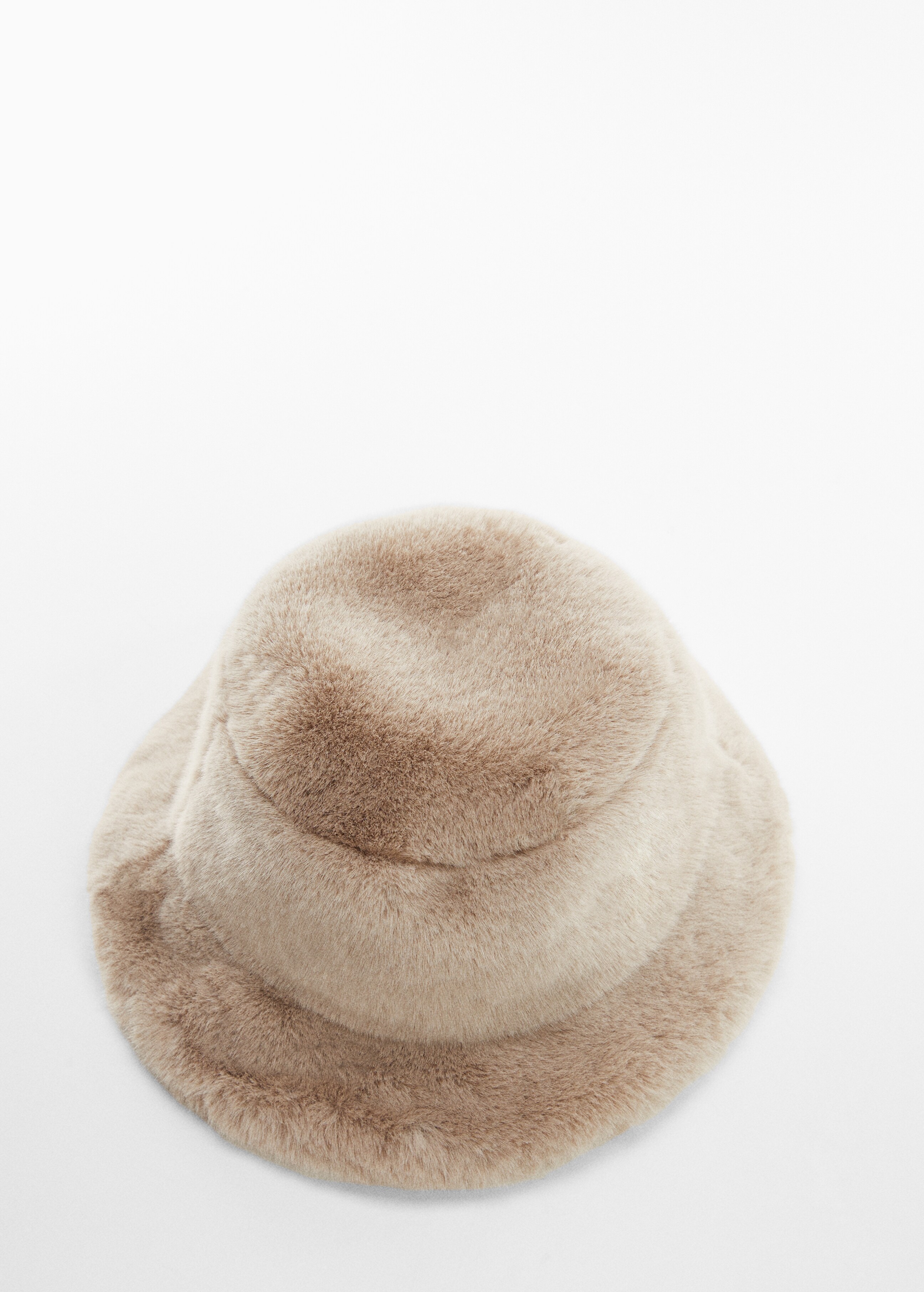 Fur-effect bucket hat - Details of the article 1