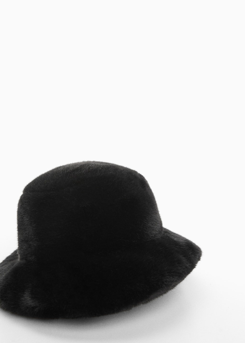 Fur-effect bucket hat - Medium plane