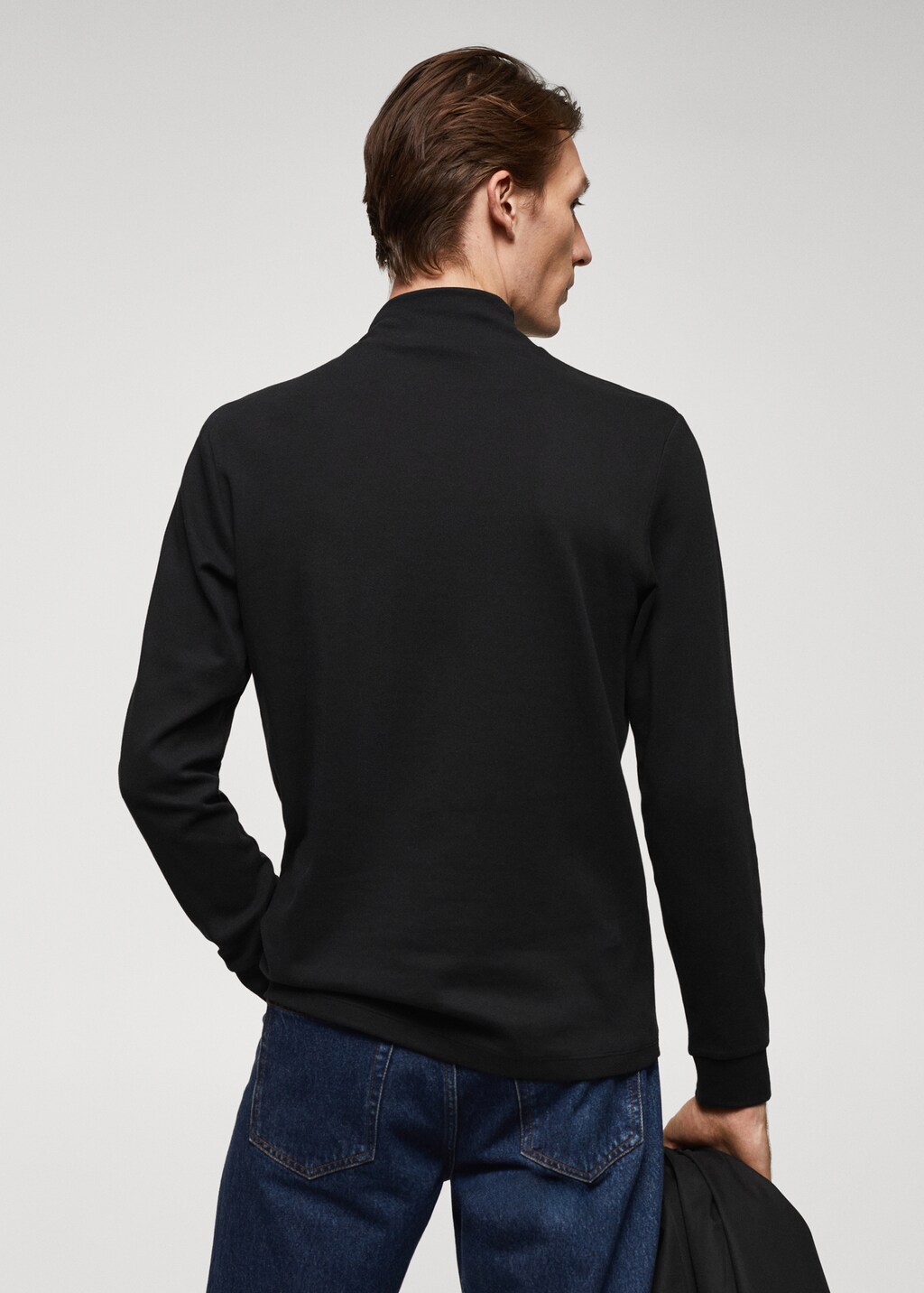 Perkins-neck long-sleeved t-shirt - Reverse of the article