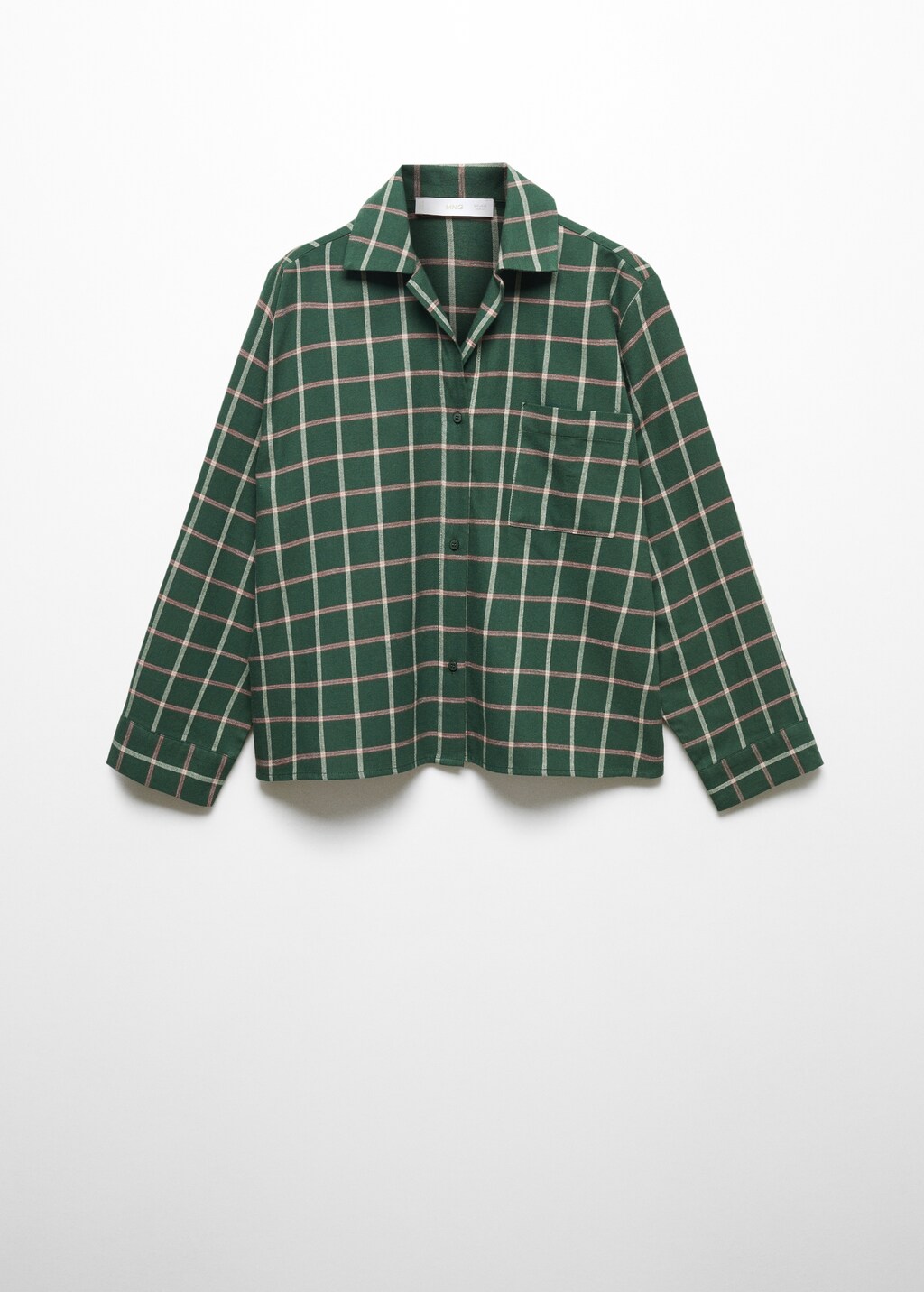 Check flannel pyjama shirt - Article without model