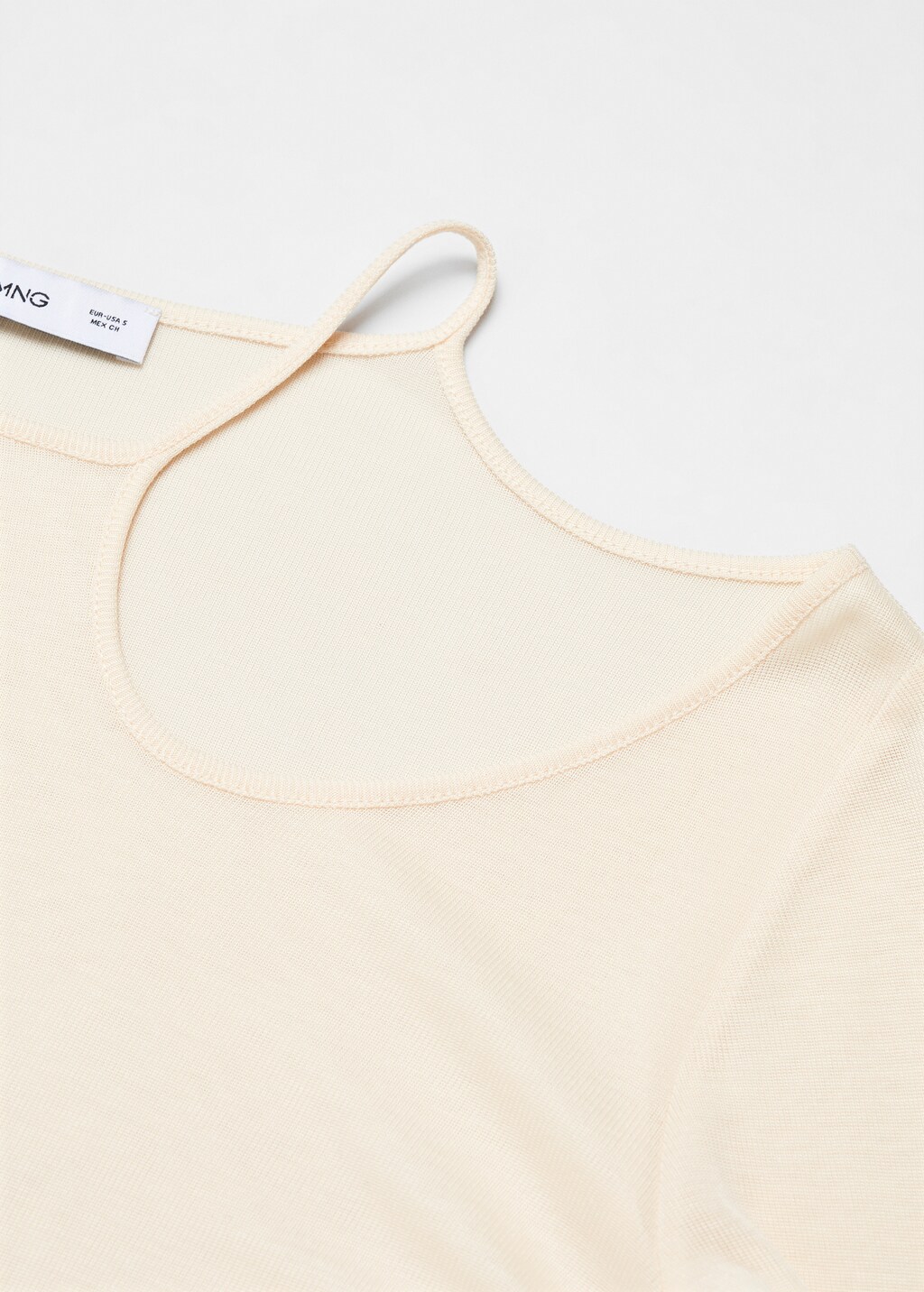 Off-the-shoulder lyocell t-shirt - Details of the article 8