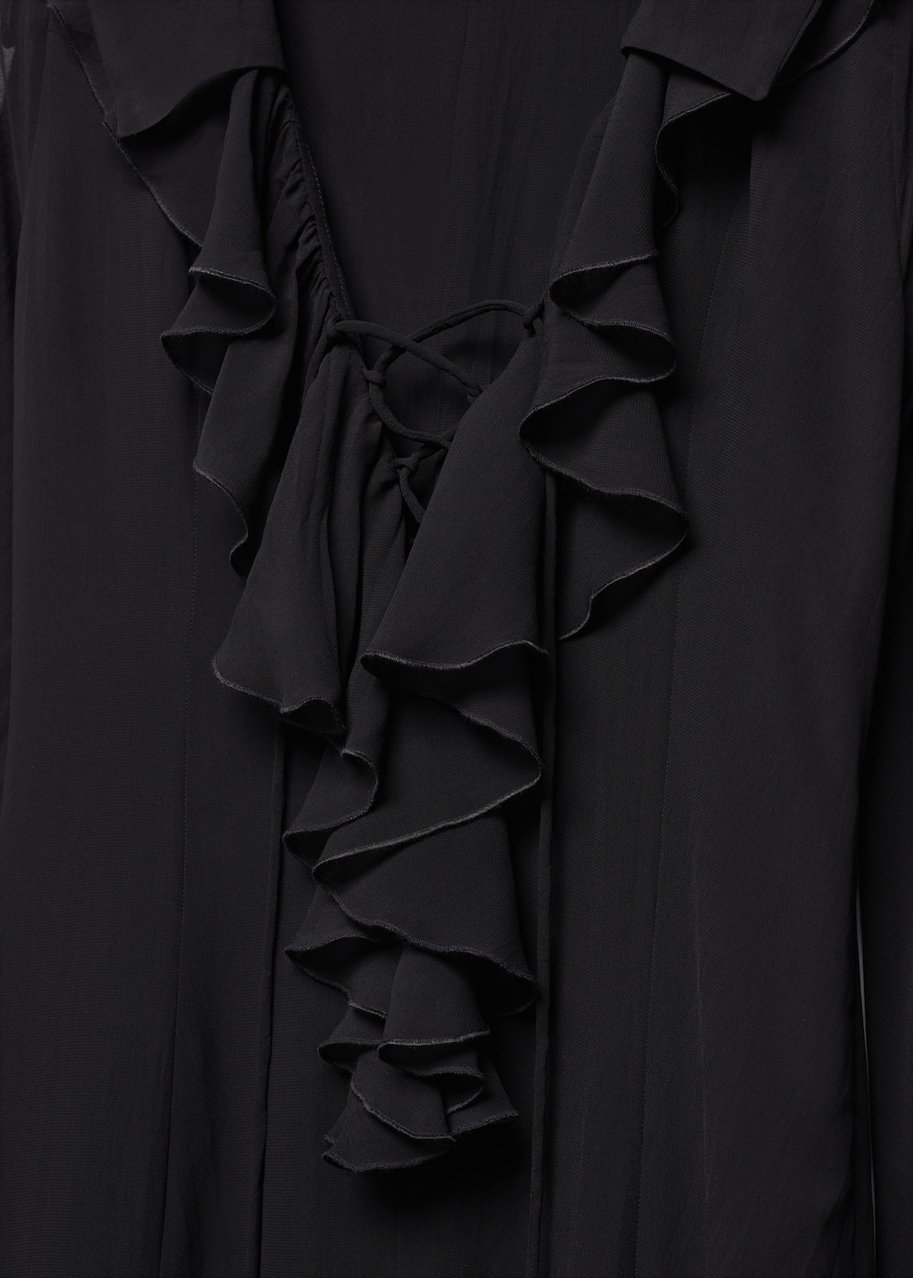 Flared dress with ruffled sleeves  - Details of the article 8