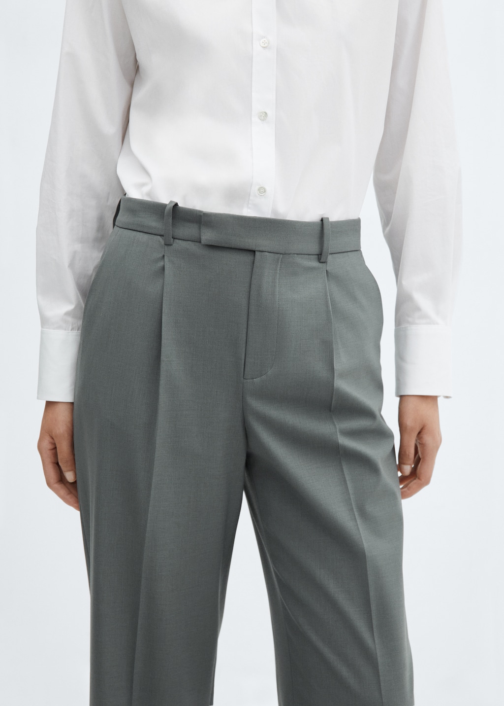 Wool straight-fit trousers - Details of the article 6