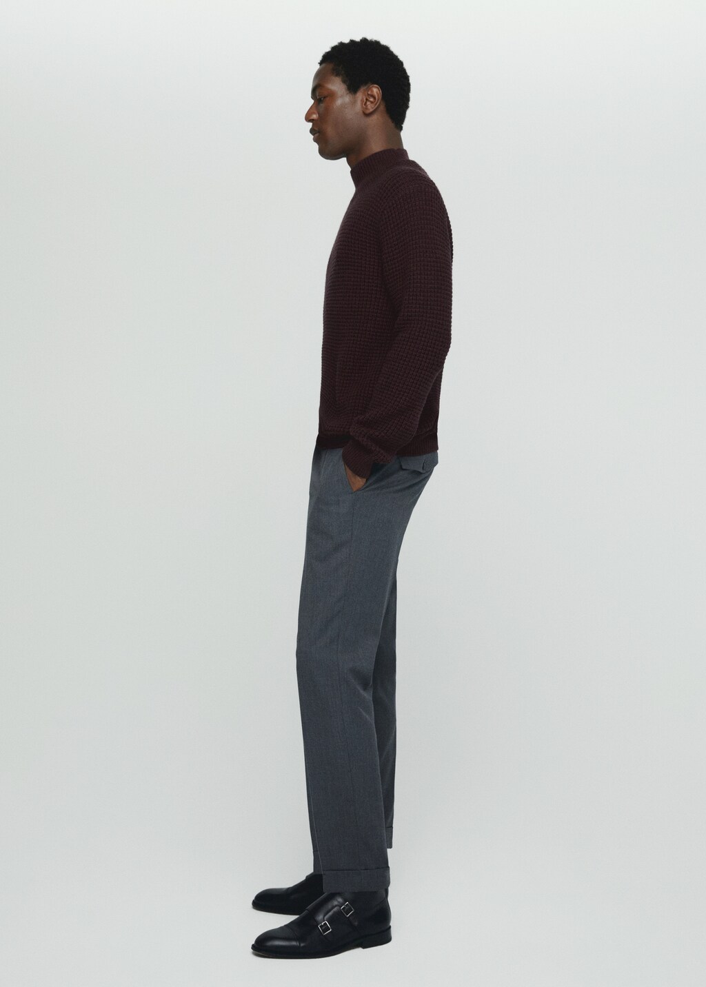 High collar wool sweater - Details of the article 2