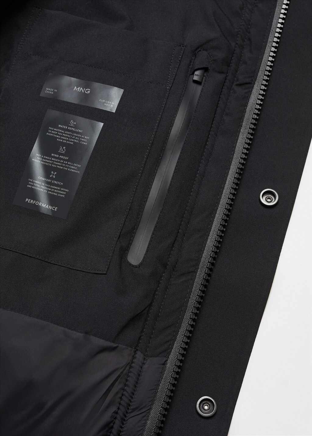 Water-repellent down anorak - Details of the article 0