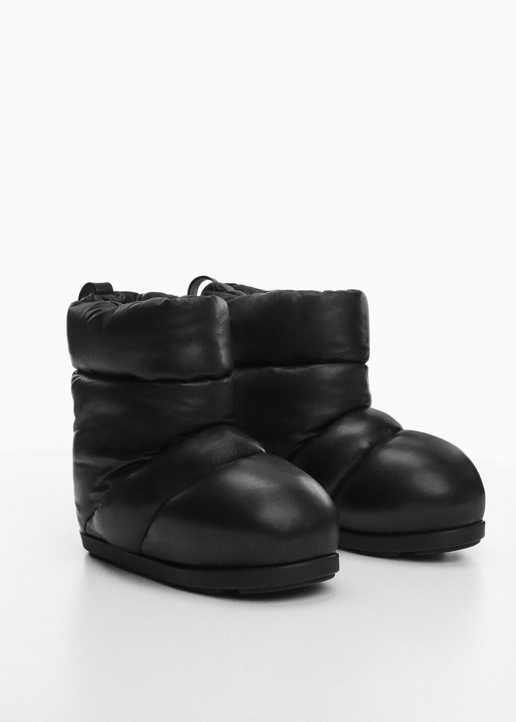 Padded leather boots - Medium plane