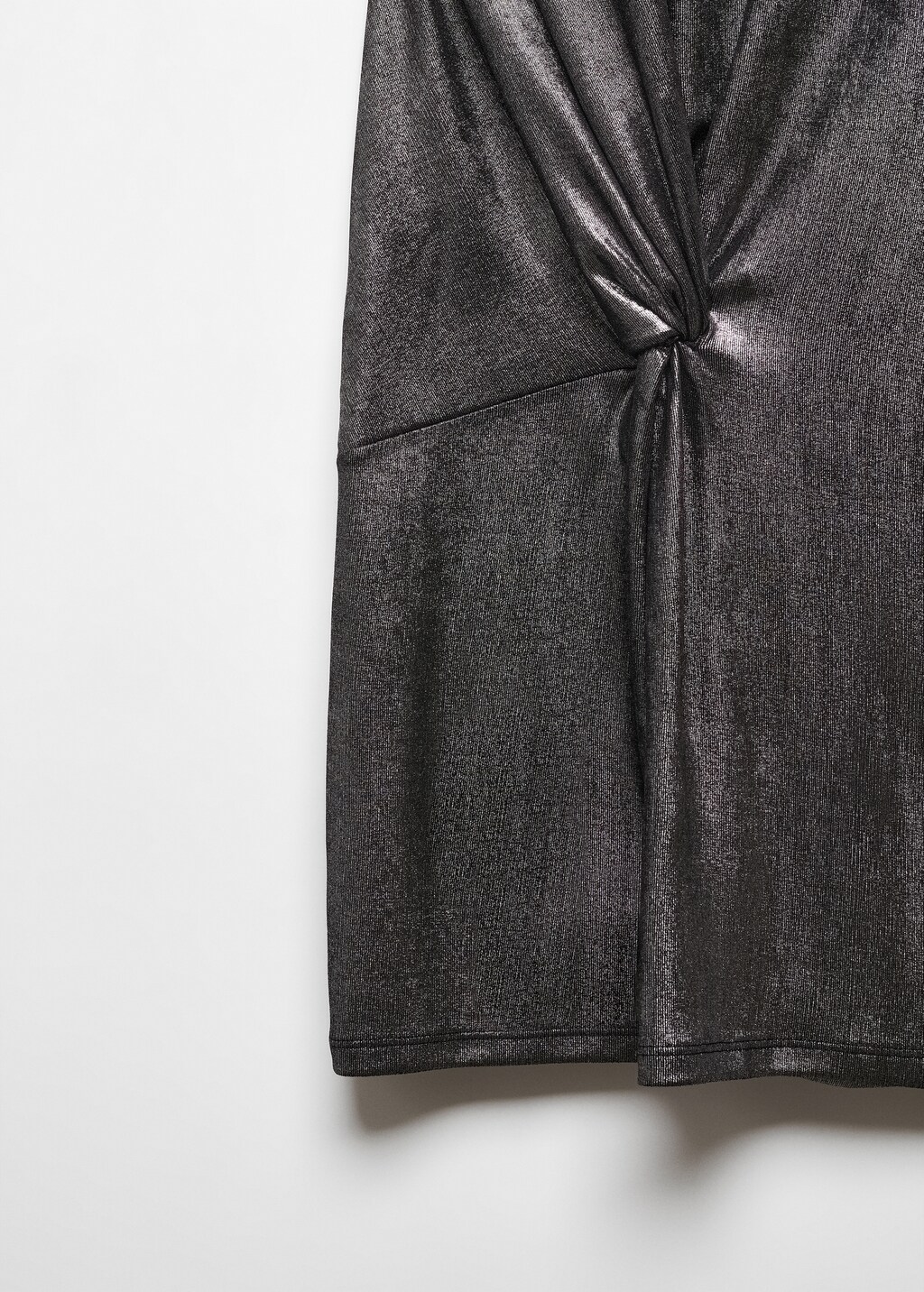 Foil dress with knot detail - Details of the article 8