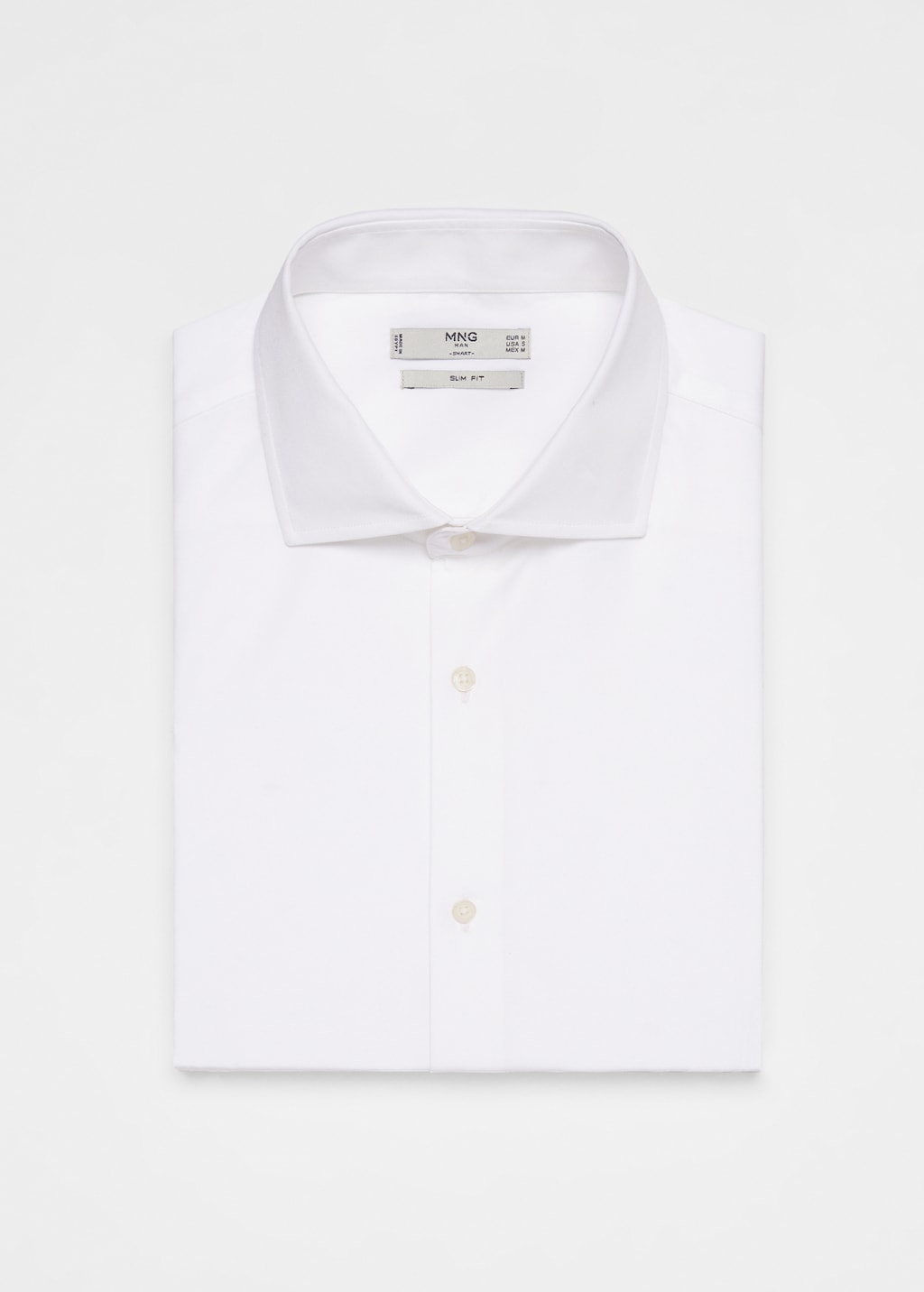 Slim-fit cotton poplin suit shirt - Details of the article 0