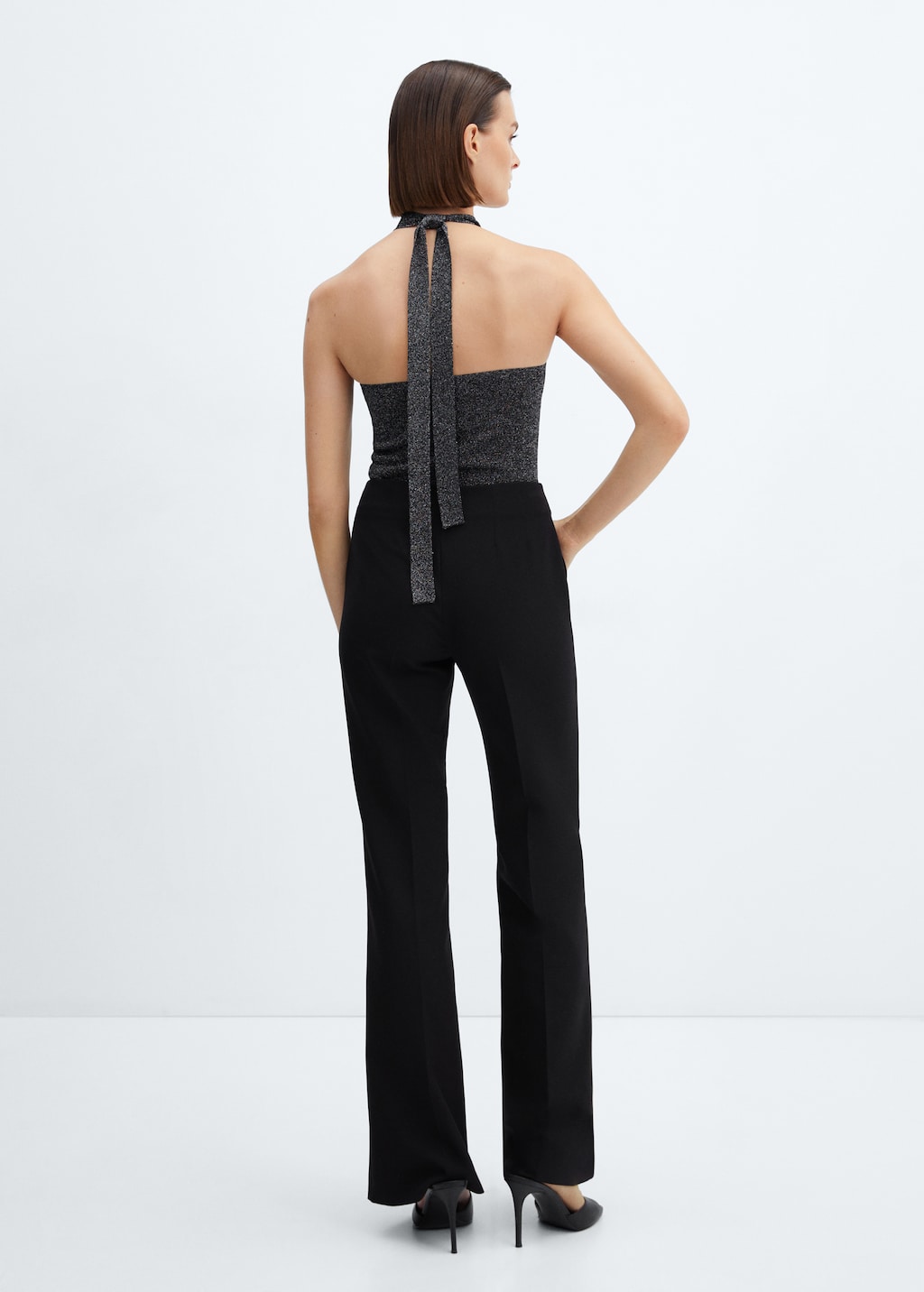 Lurex halter-neck top - Reverse of the article