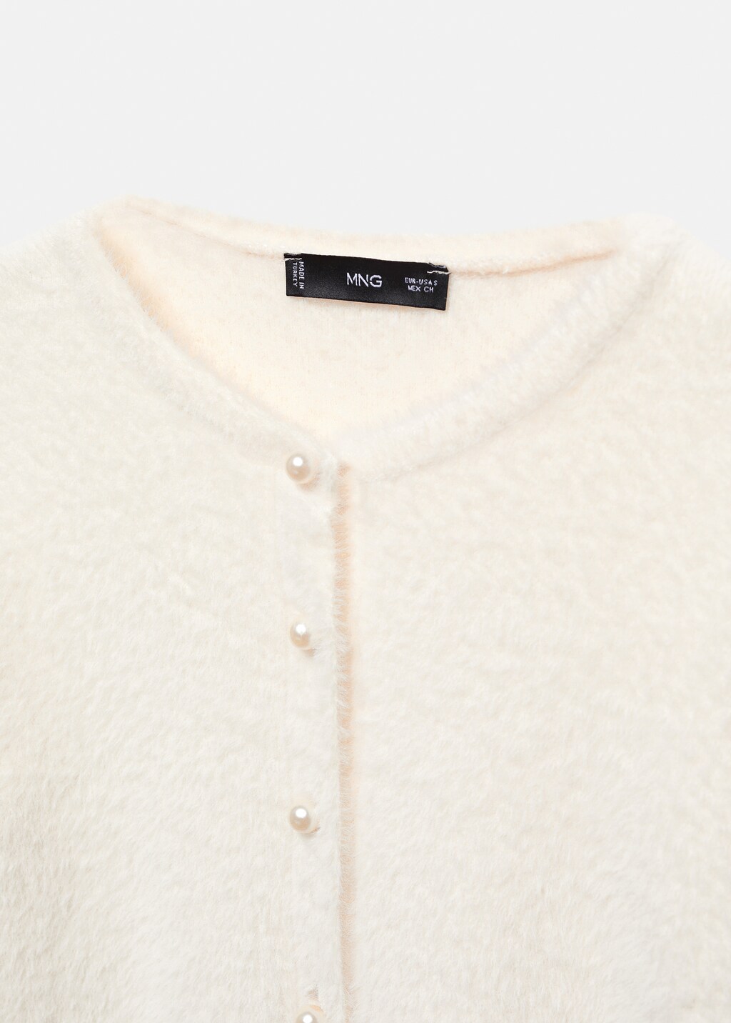 Fur-effect knitted cardigan - Details of the article 8