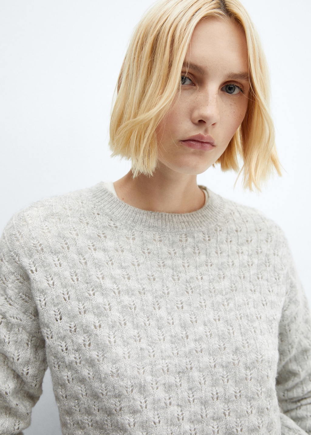 Sweater with lurex details  - Details of the article 1