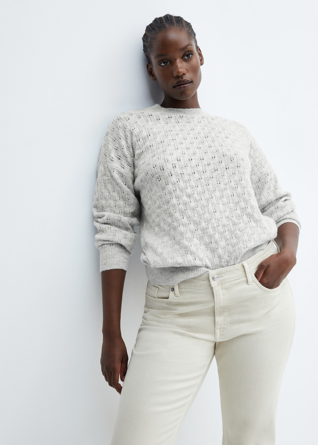 Sweater with lurex details  - Details of the article 5