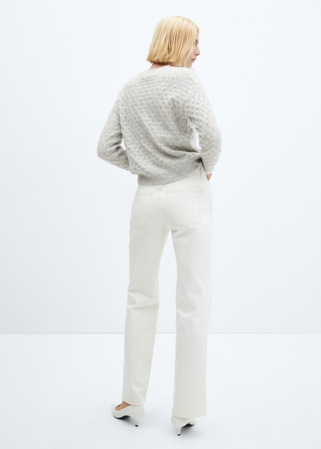 Sweater with lurex details  - Reverse of the article