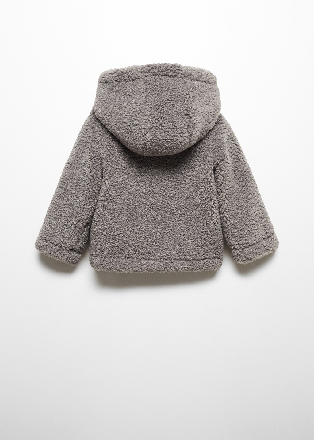 Shearling-effect coat - Reverse of the article