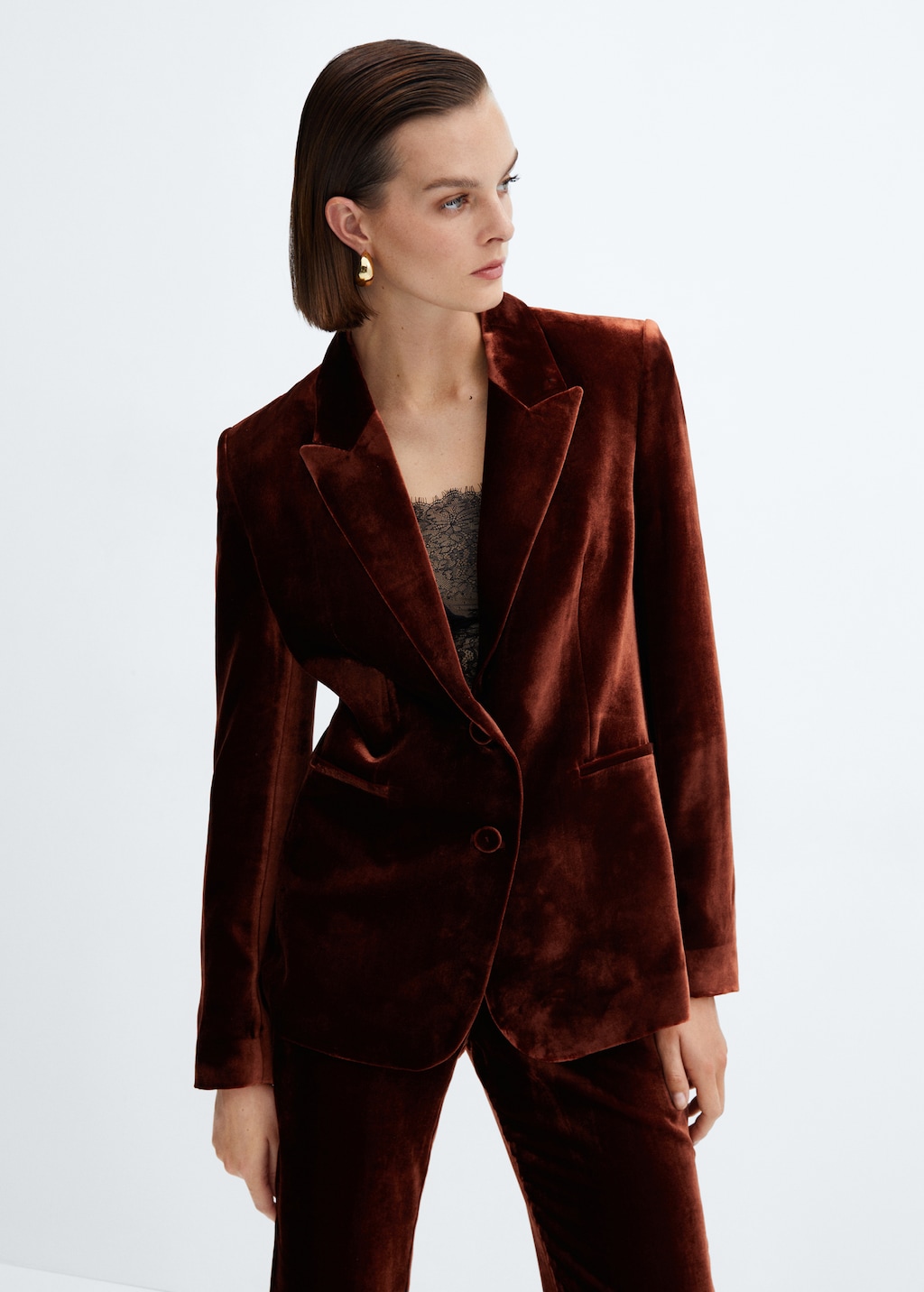 Velvet suit blazer - Details of the article 6