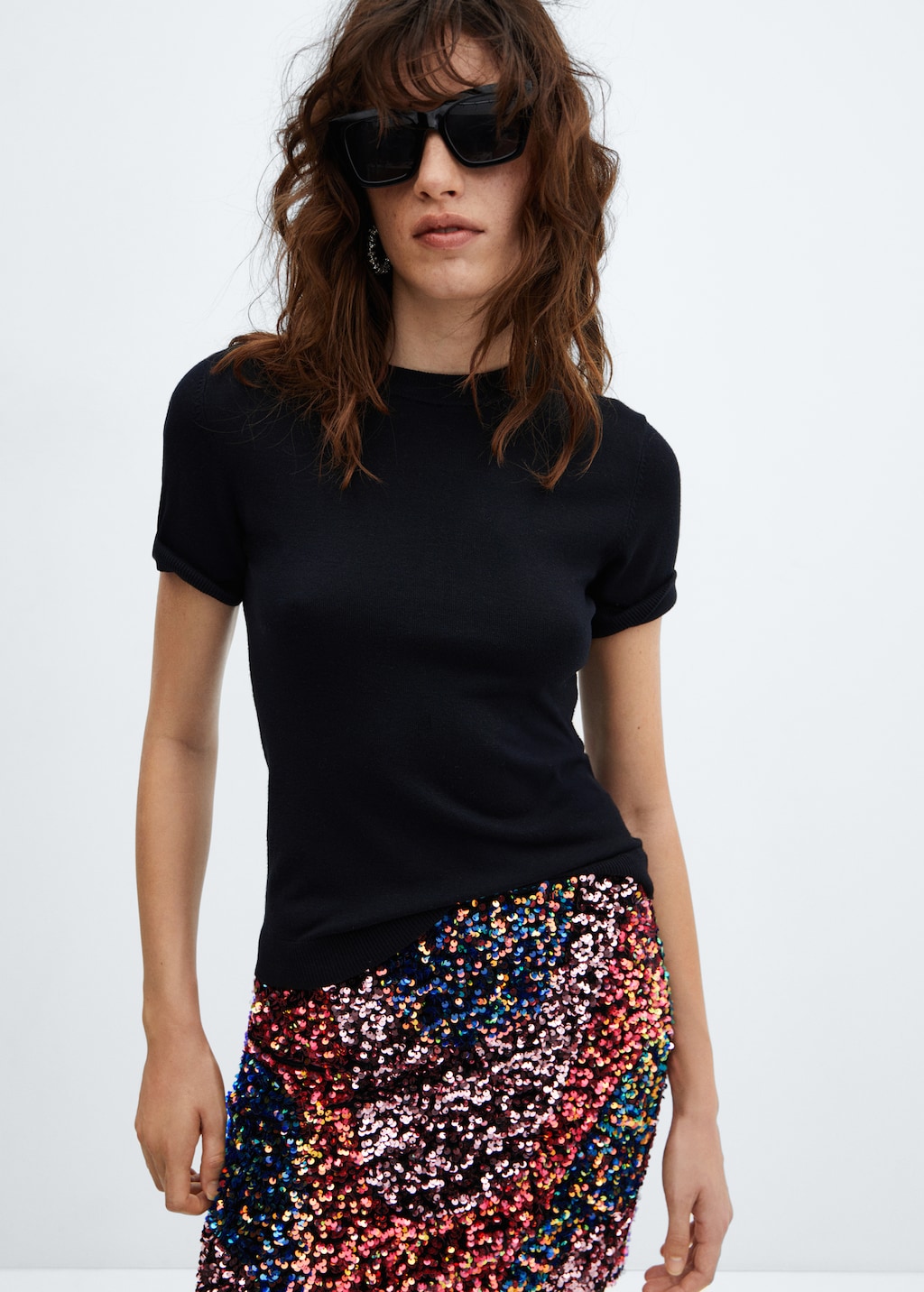 Sequin miniskirt - Medium plane